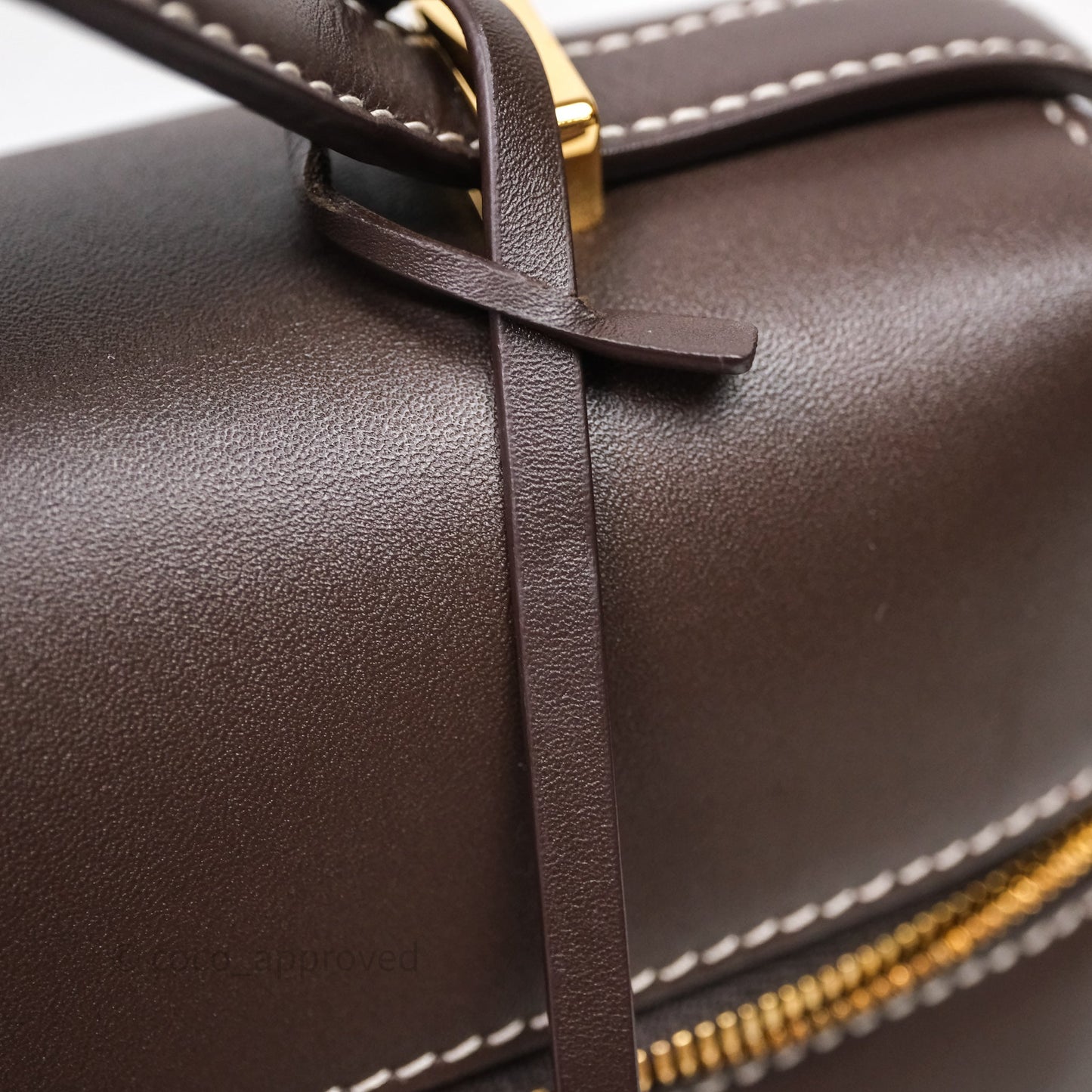 Loro Piana Extra Bag L27 Dark Choco Licorice Smooth Calfskin