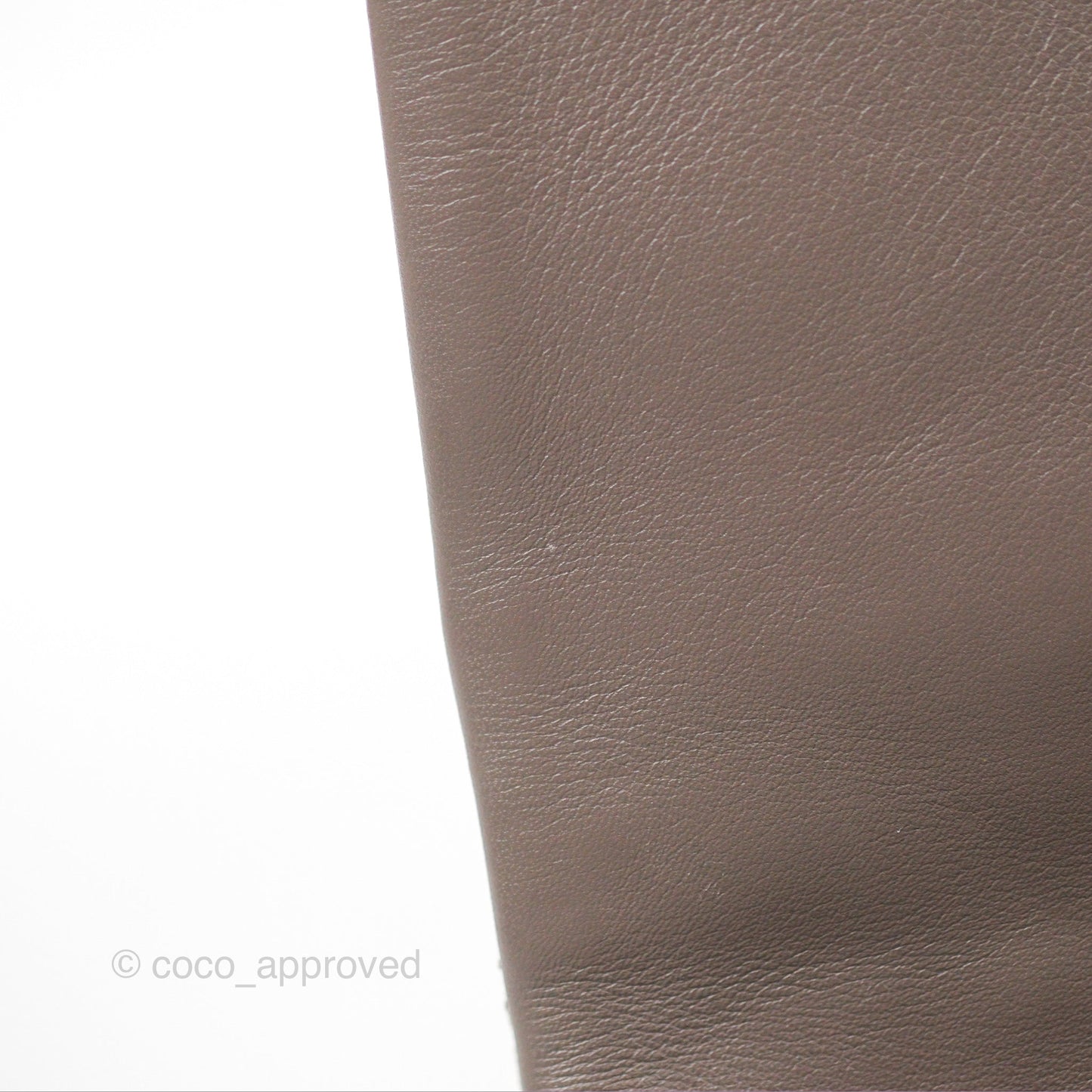 Chanel Gold Bar Single Flap Dark Grey Glazed Calfskin Gold Hardware
