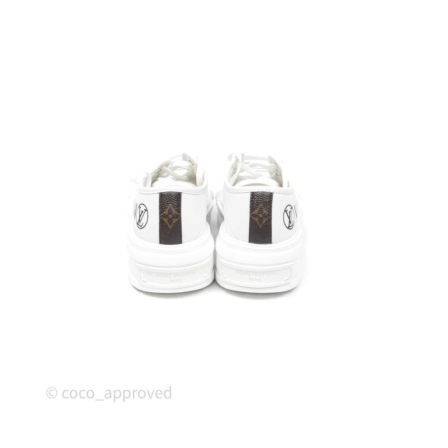 Louis Vuitton Logo Blanc Sneakers Size 38