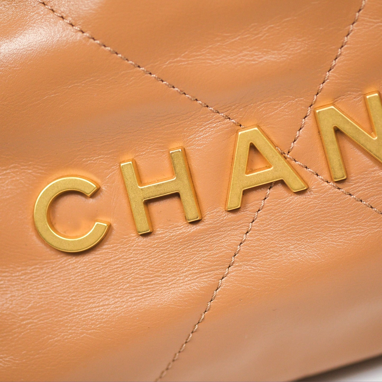 Chanel 22 Mini Bag Caramel Crumpled Calfskin
