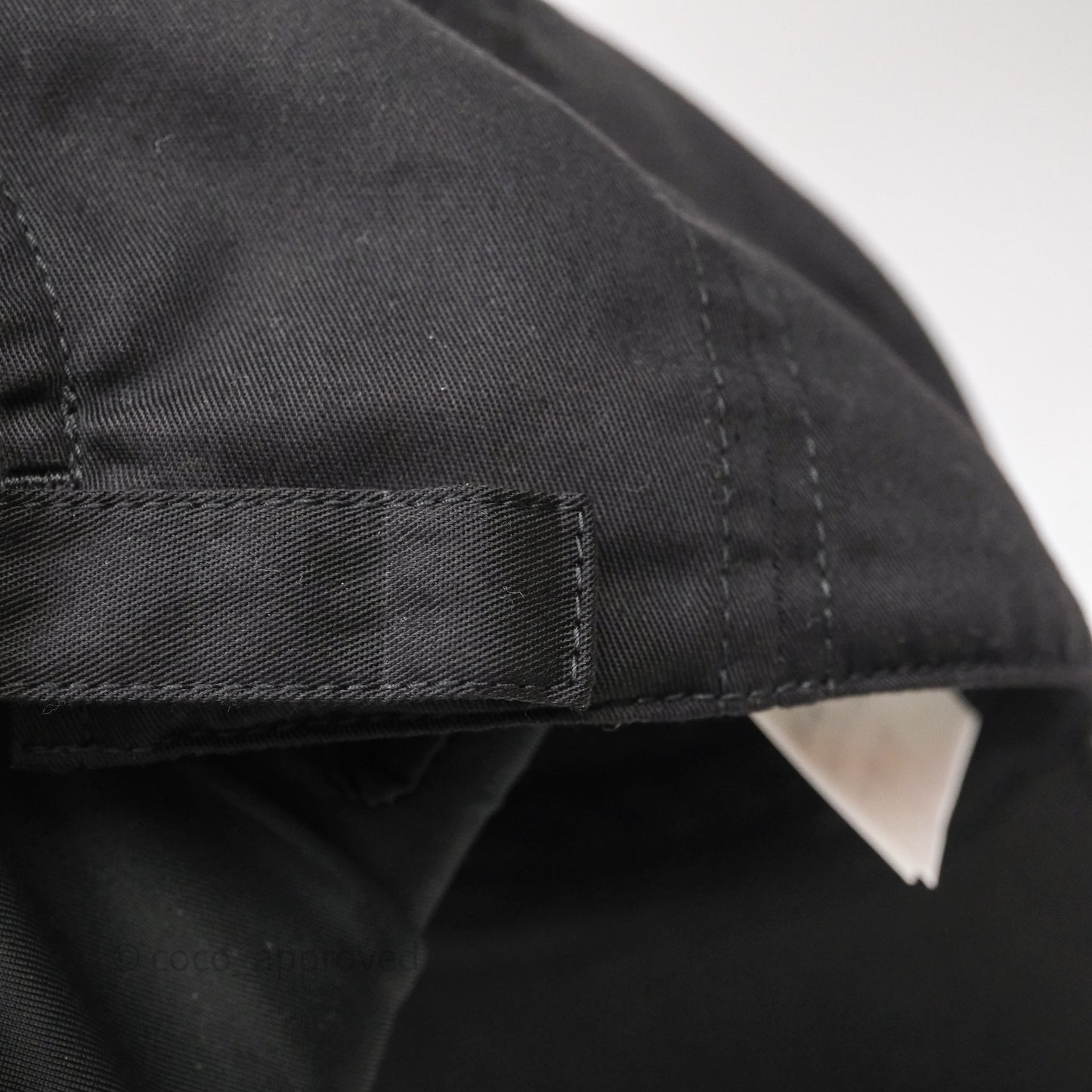 Celine Baseball Cap Cotton Triomphe Black