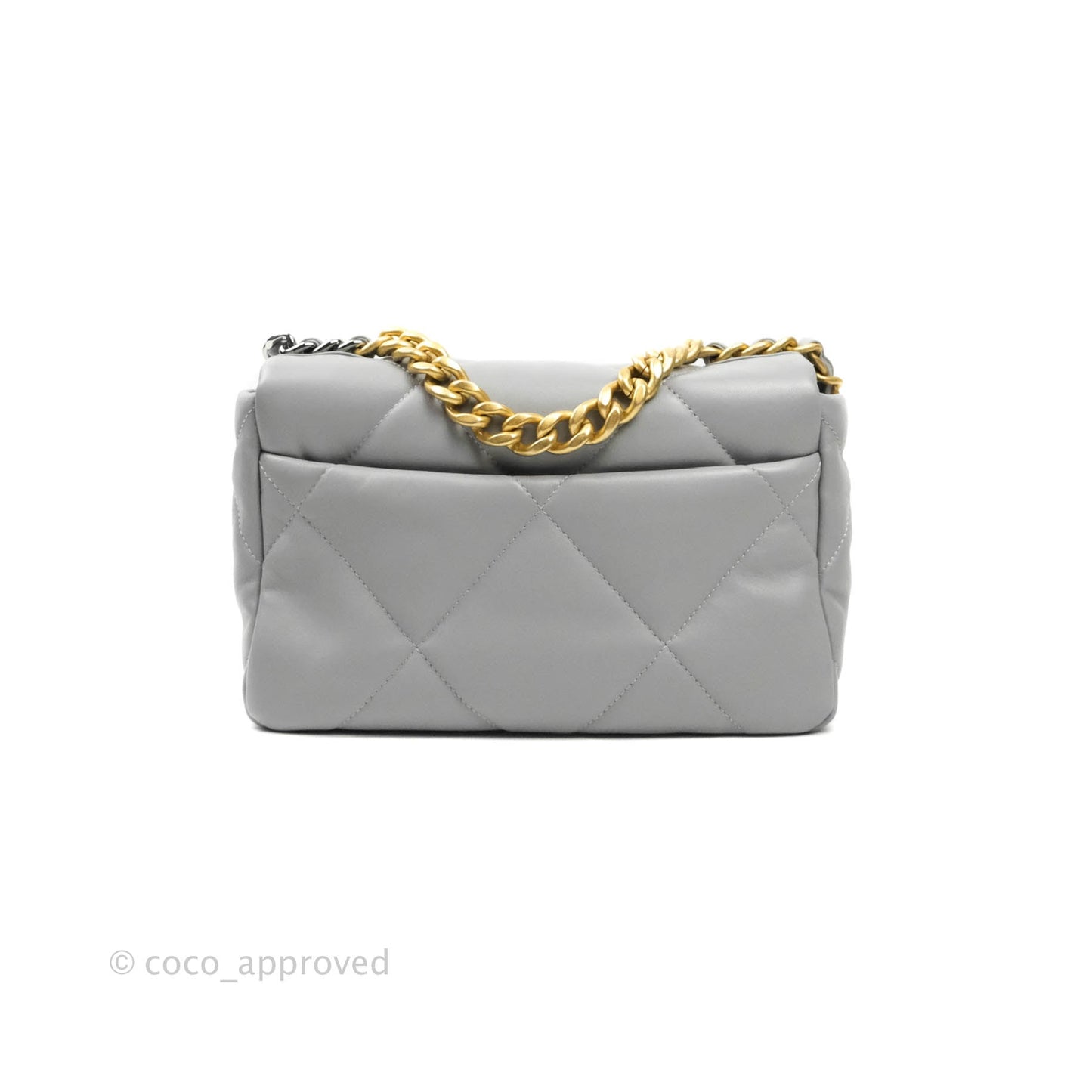 Chanel 19 Small Grey Mixed Hardware 21B