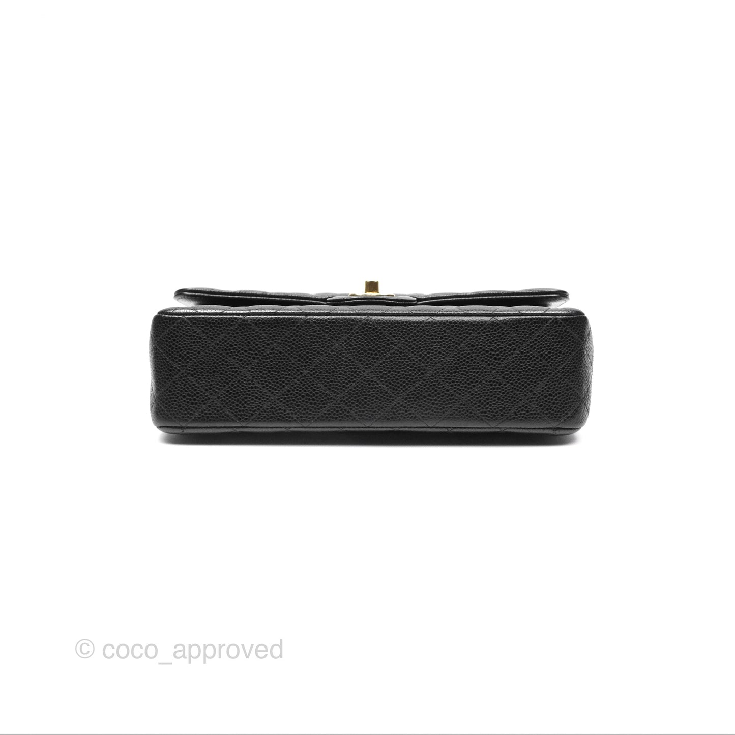 Chanel Classic M/L Medium Flap Quilted Black Caviar Gold Hardware
