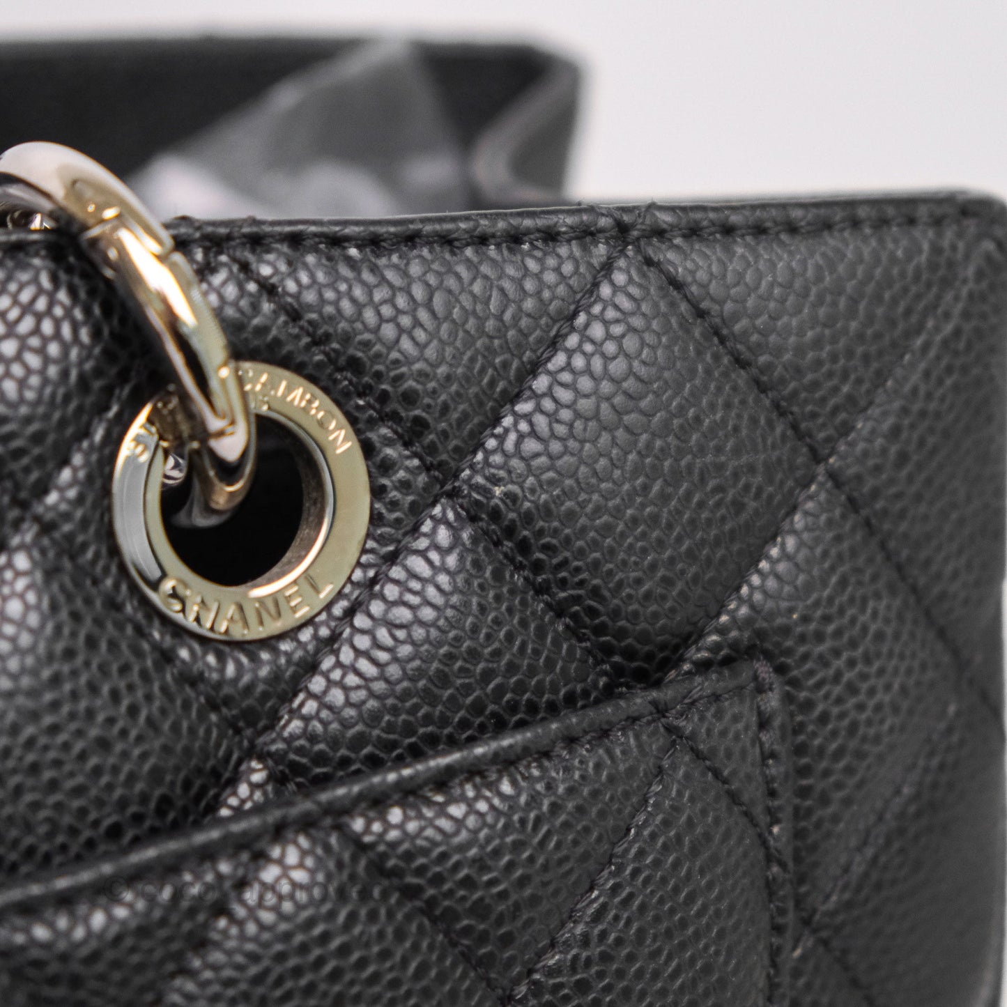 Chanel GST Black Caviar Silver Hardware
