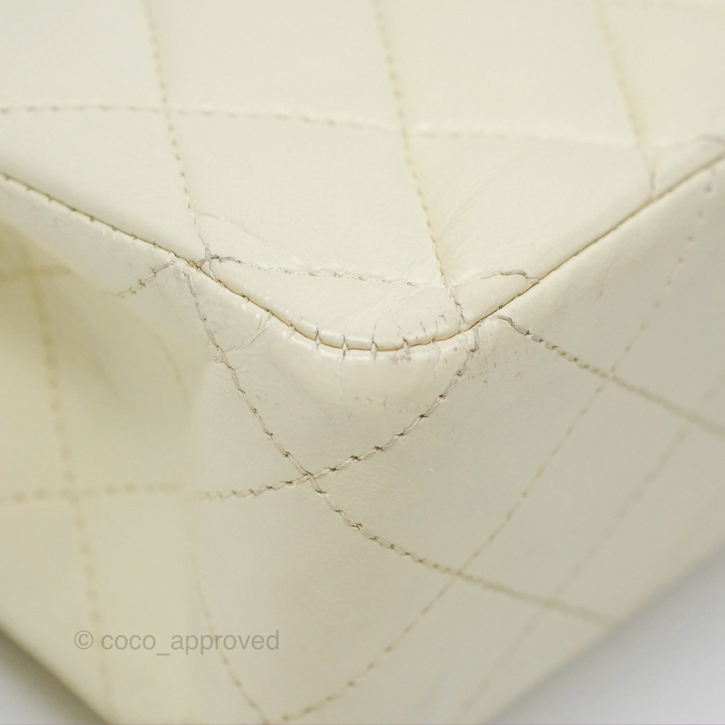 Chanel Medium Classic Flap Quilted Pale Yellow Lambskin Gold Hardware
