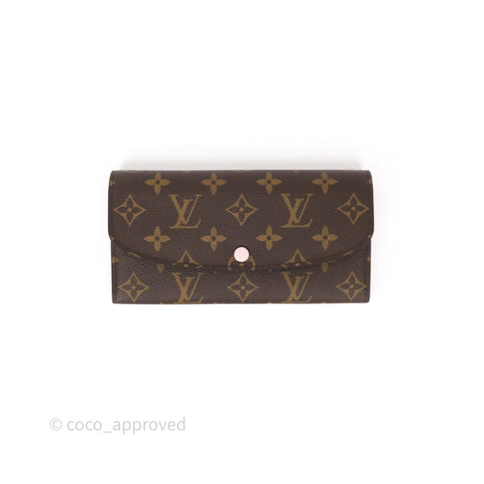 Louis Vuitton Emilie Wallet Monogram Rose Ballerine