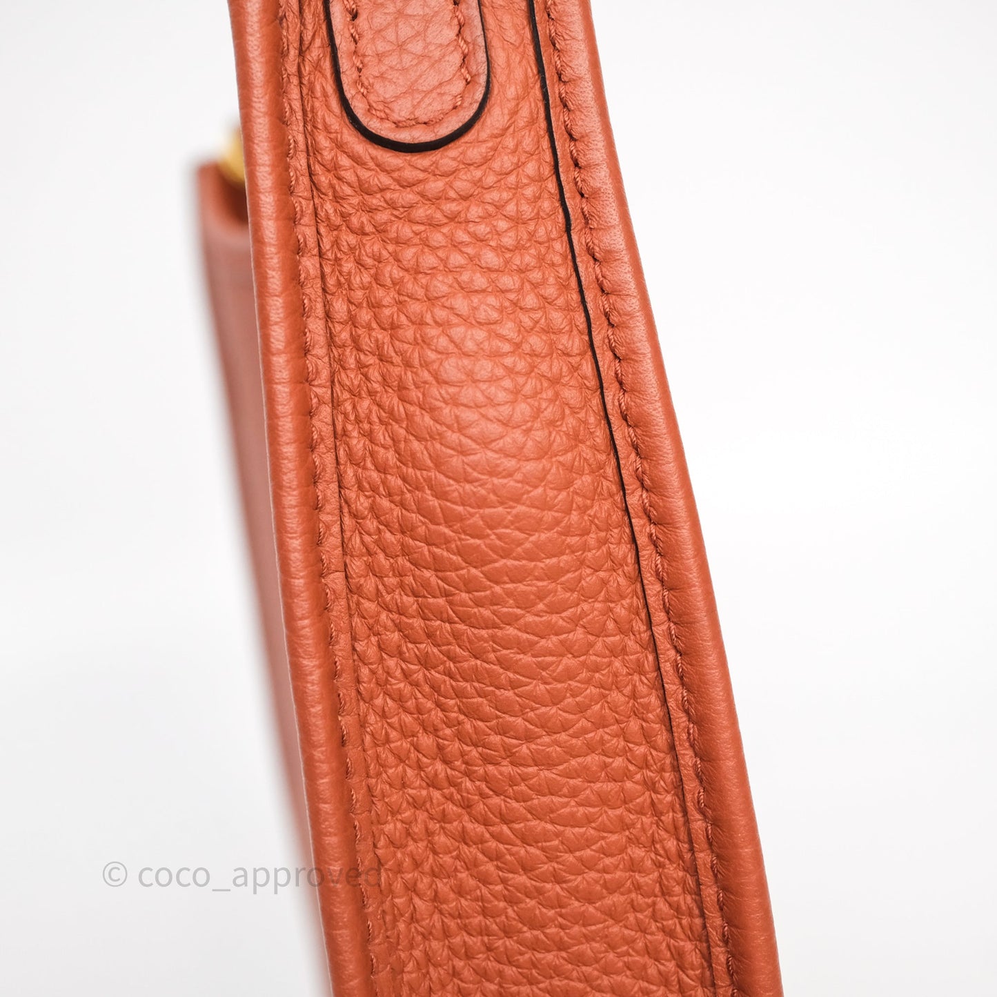 Hermès Mini Evelyne 16 Brick Clemence Gold Hardware