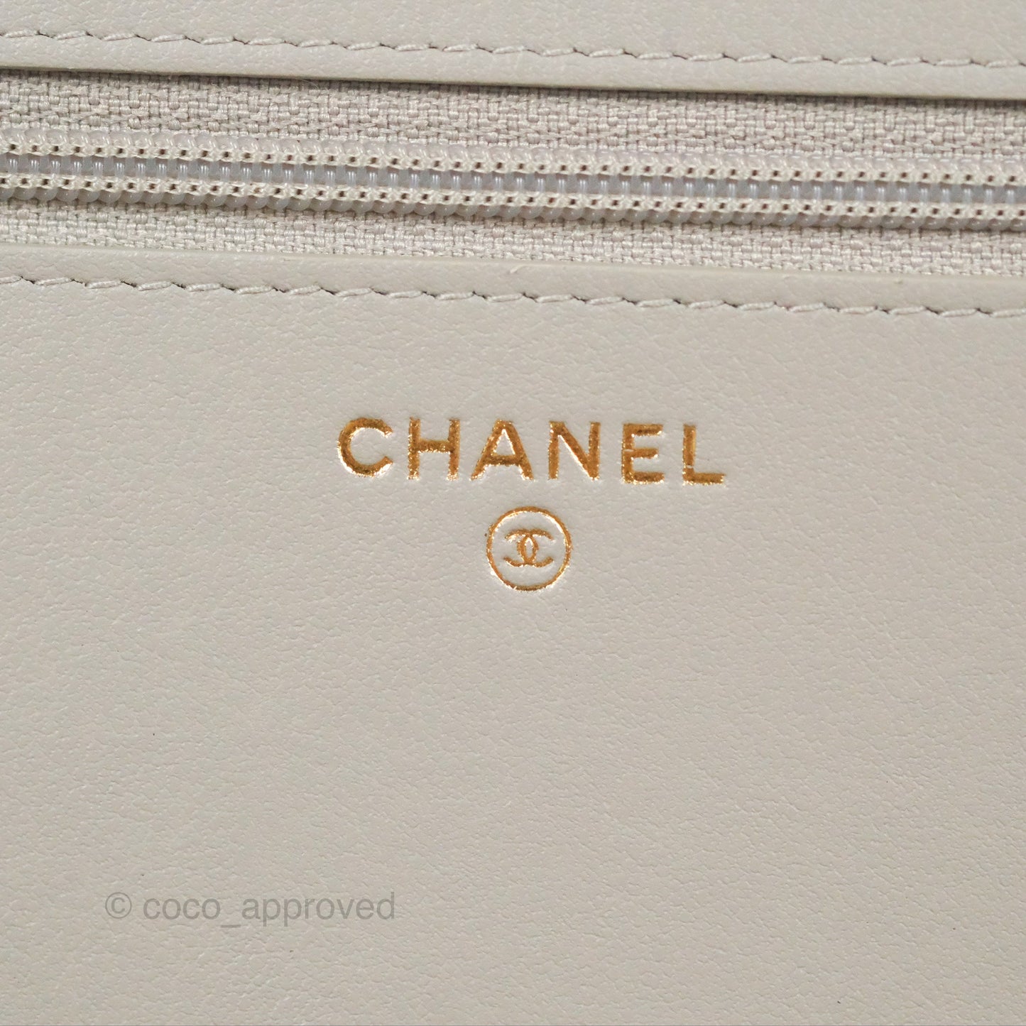 Chanel Quilted Boy Wallet on Chain WOC Grey Caviar Gold Hardware