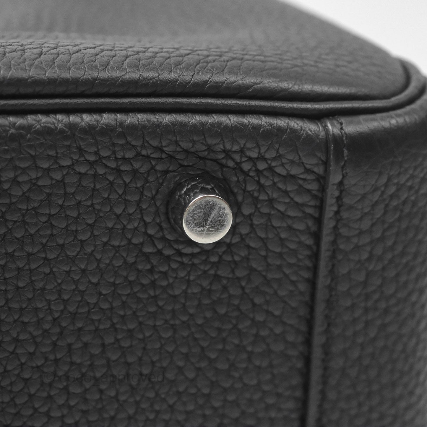 Hermès Lindy 30 Black Clemence Palladium Hardware