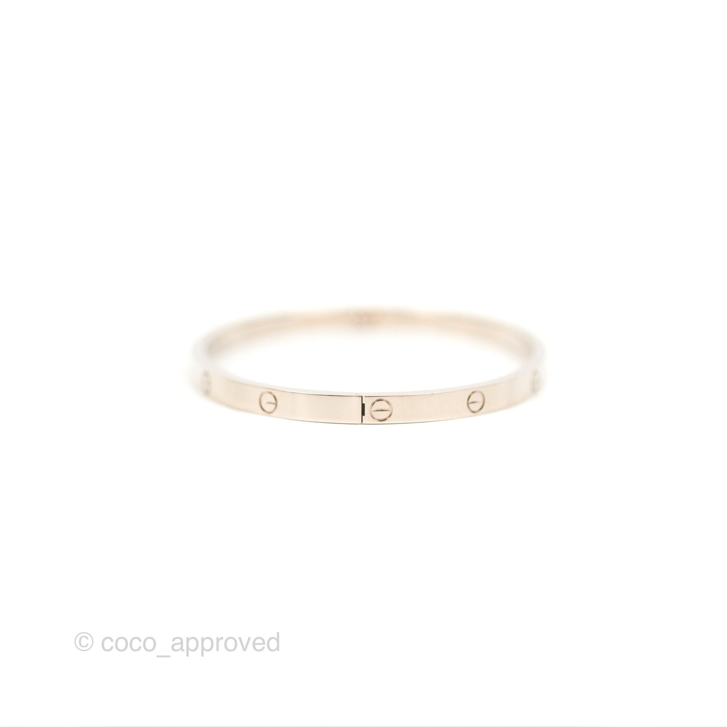 Cartier Small Love Bracelet White Gold Size 16