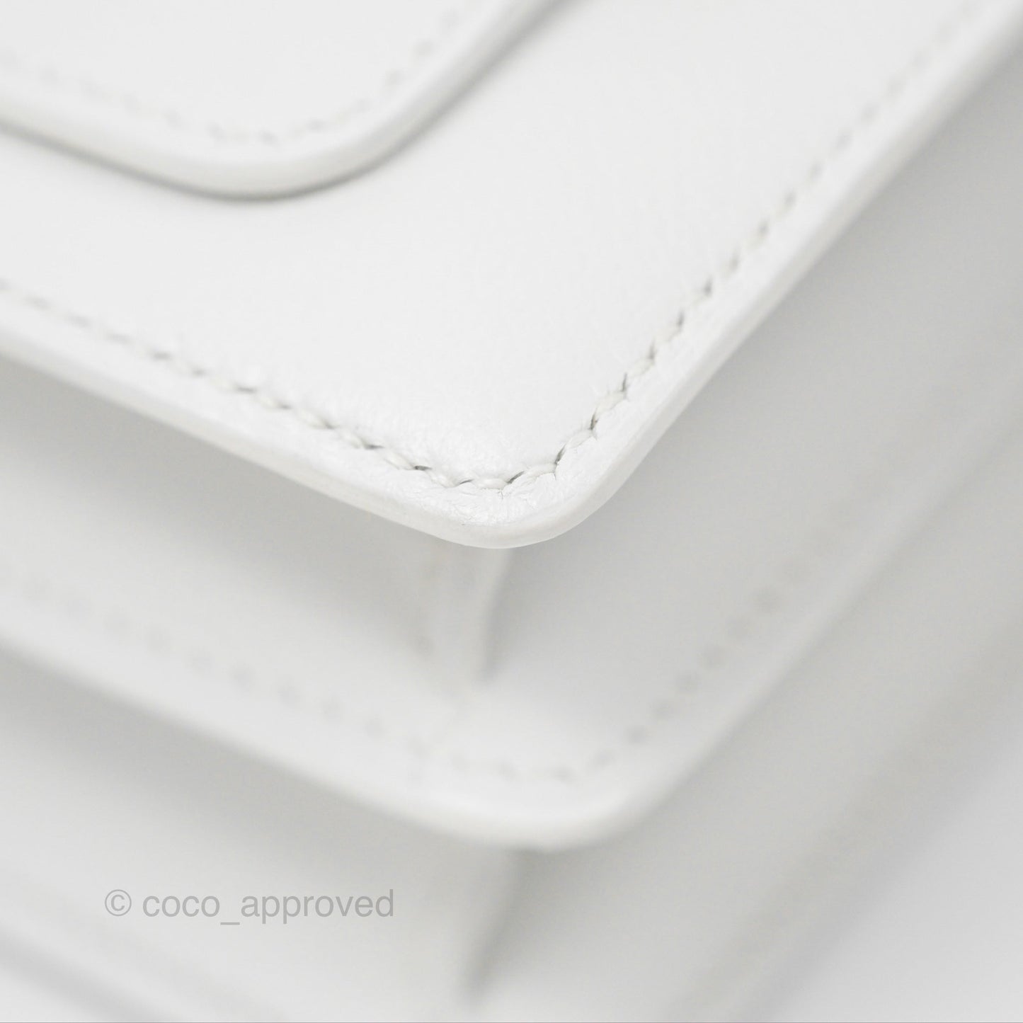 Hermès Roulis Mini 18 New White Evercolor Permabrass Hardware