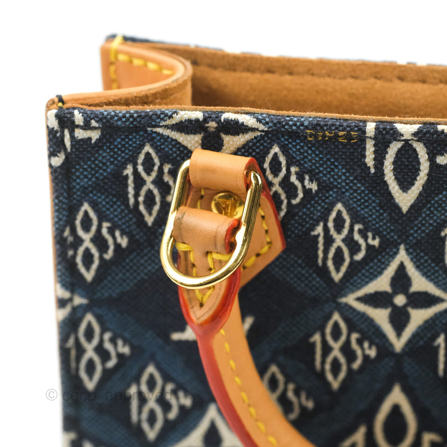 Louis Vuitton Petit Sac Plat Bag Denim Since 1854
