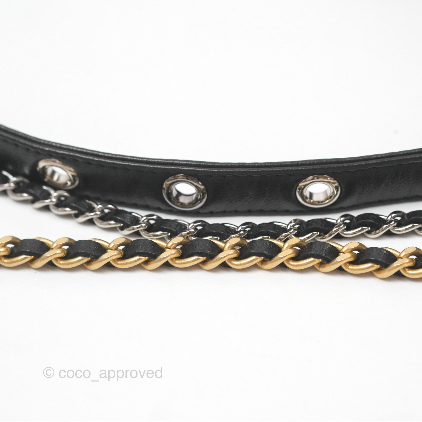 Chanel Vanity With Chain Black Goatskin Mixed Hardware