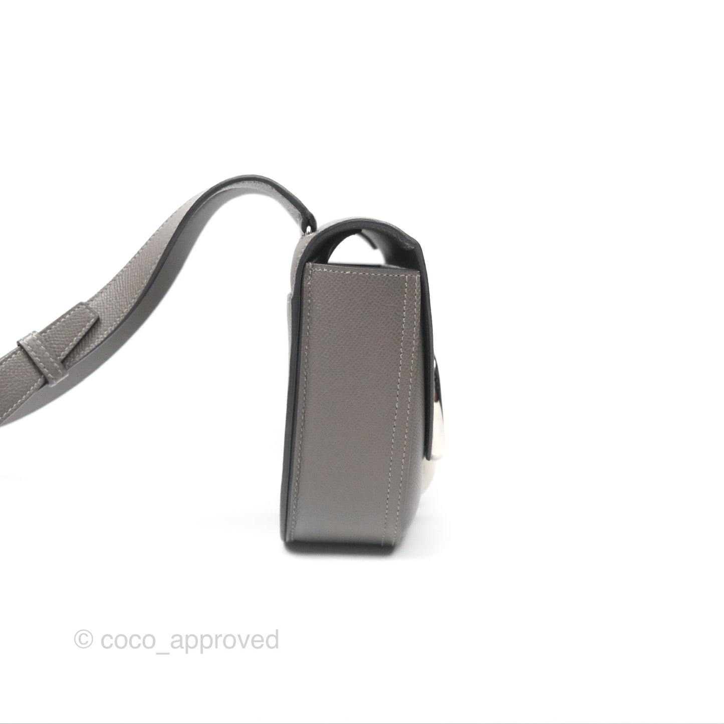 Hermès Della Cavalleria Mini Bag Gris Meyer 0L Epsom Palladium Hardware