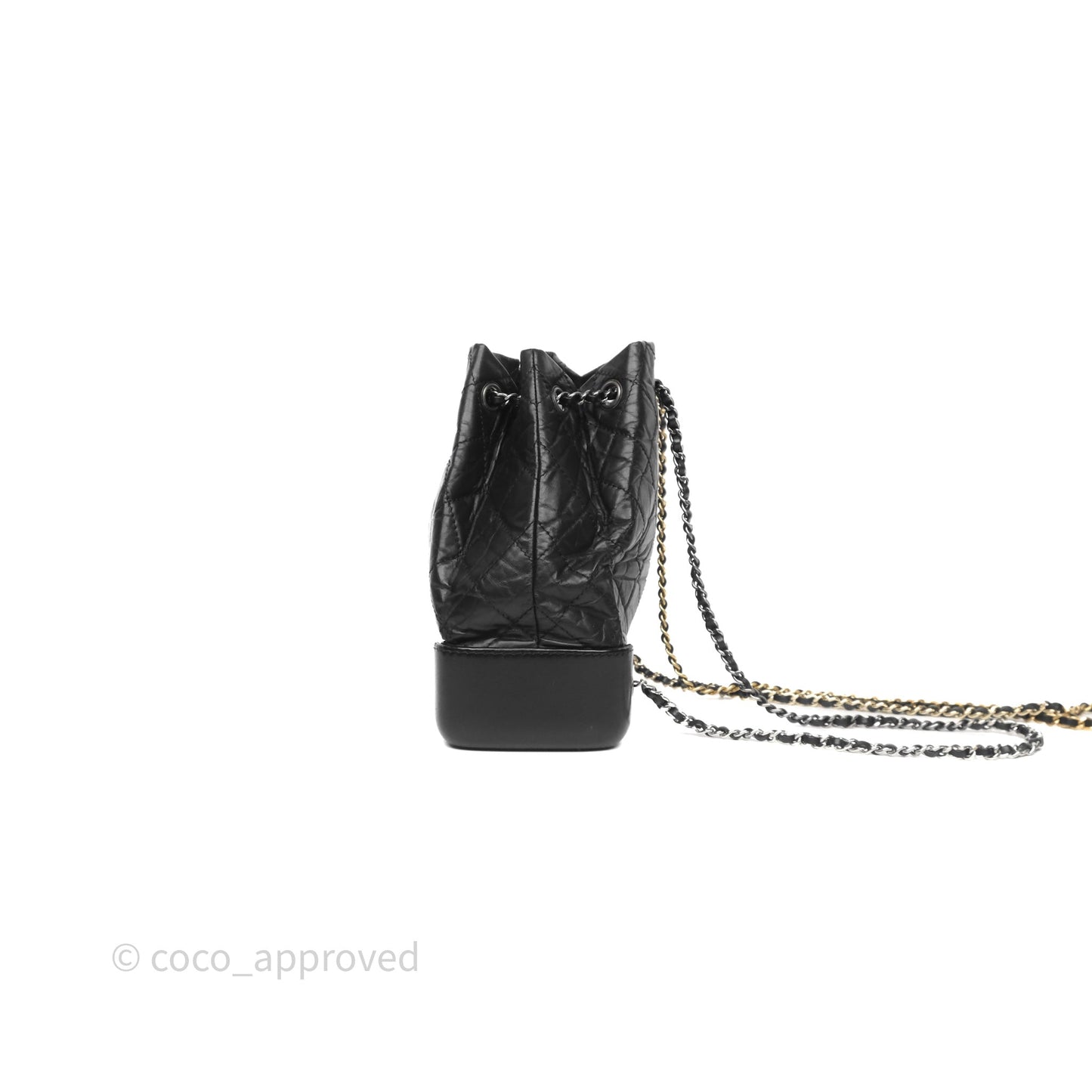 Chanel Small Gabrielle Backpack Black Aged Calfskin