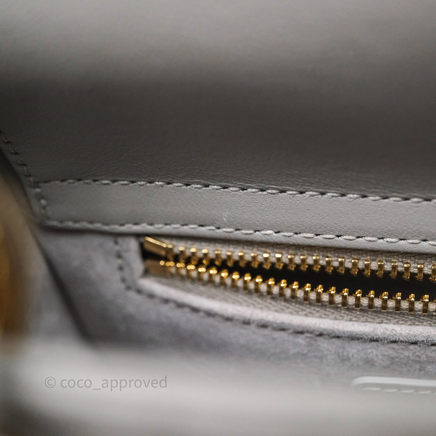 Christian Dior Mini Lady Dior Gray Lambskin Cannage Diamonds Gold Hardware