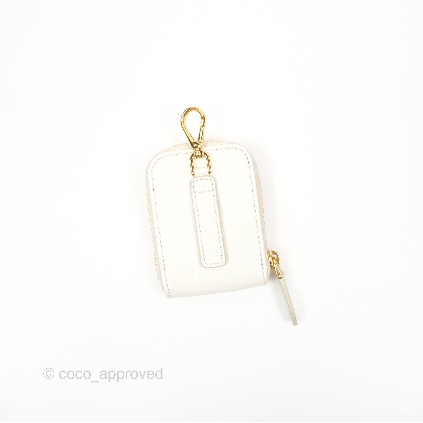 Prada Re-Edition 2005 Ivory White Saffiano Leather Bag Gold Hardware