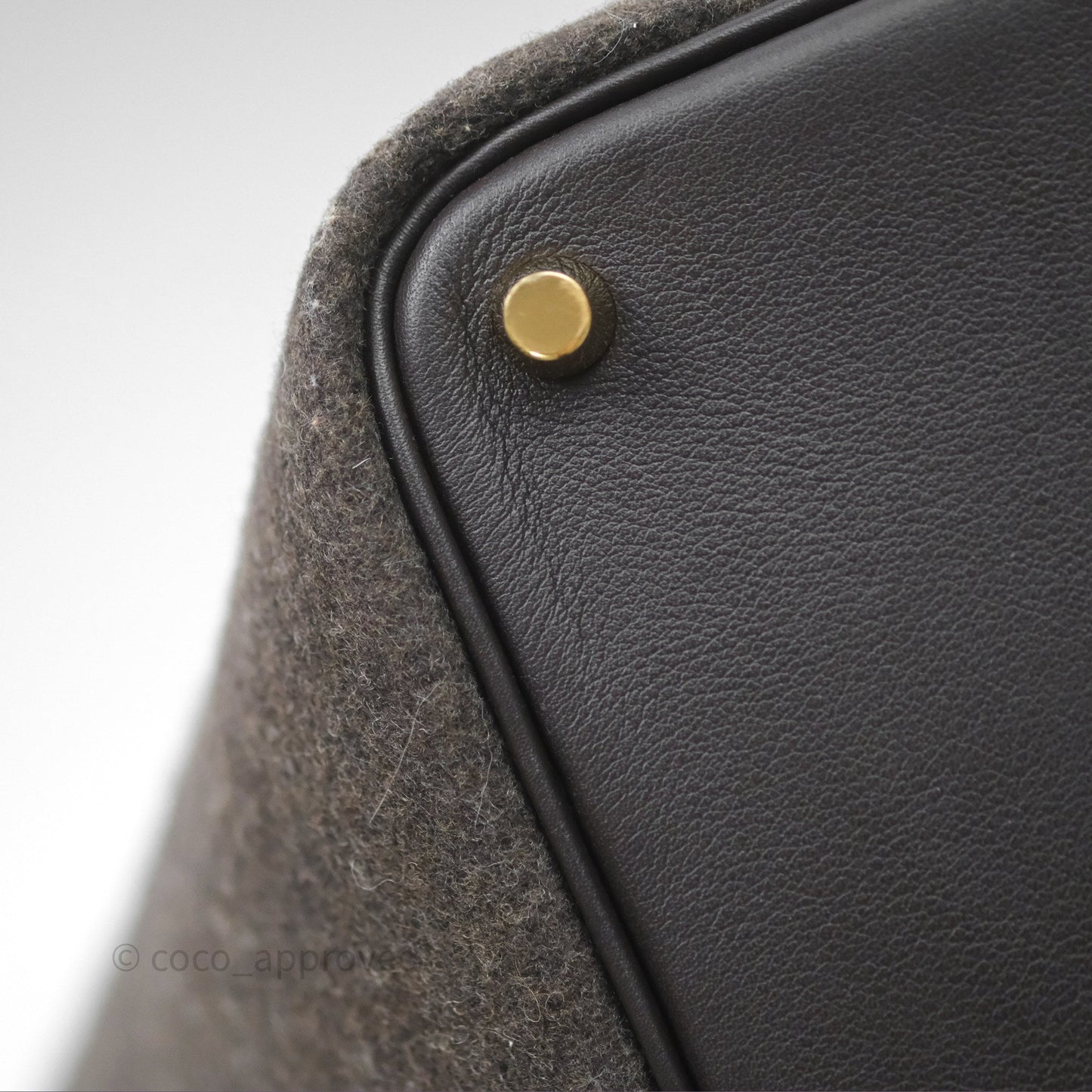 Hermès Picotin 18 Ebene 46 Wool Feutre Swift Gold Hardware