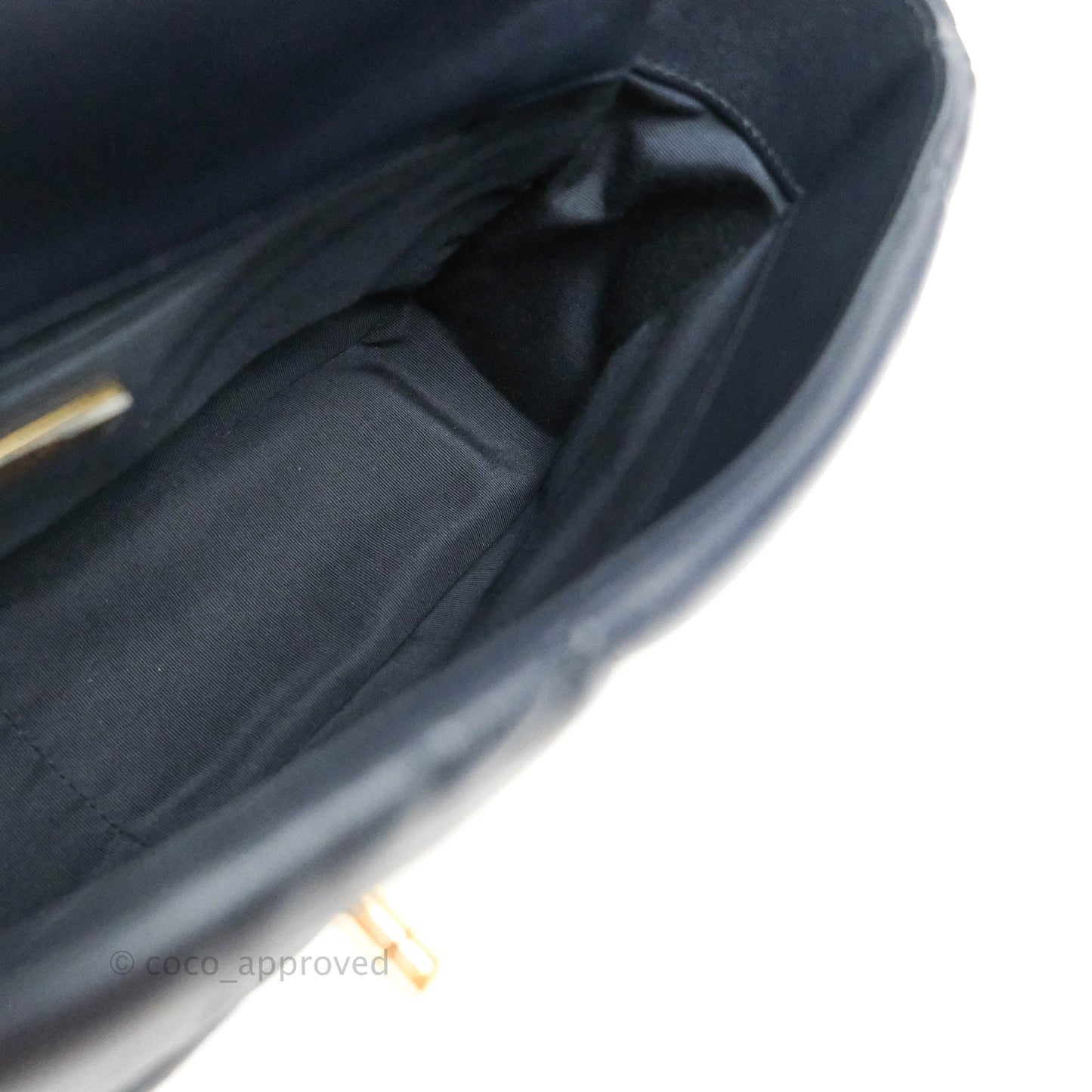 Chanel 19 Medium Dark Navy Mixed Hardware Goatskin