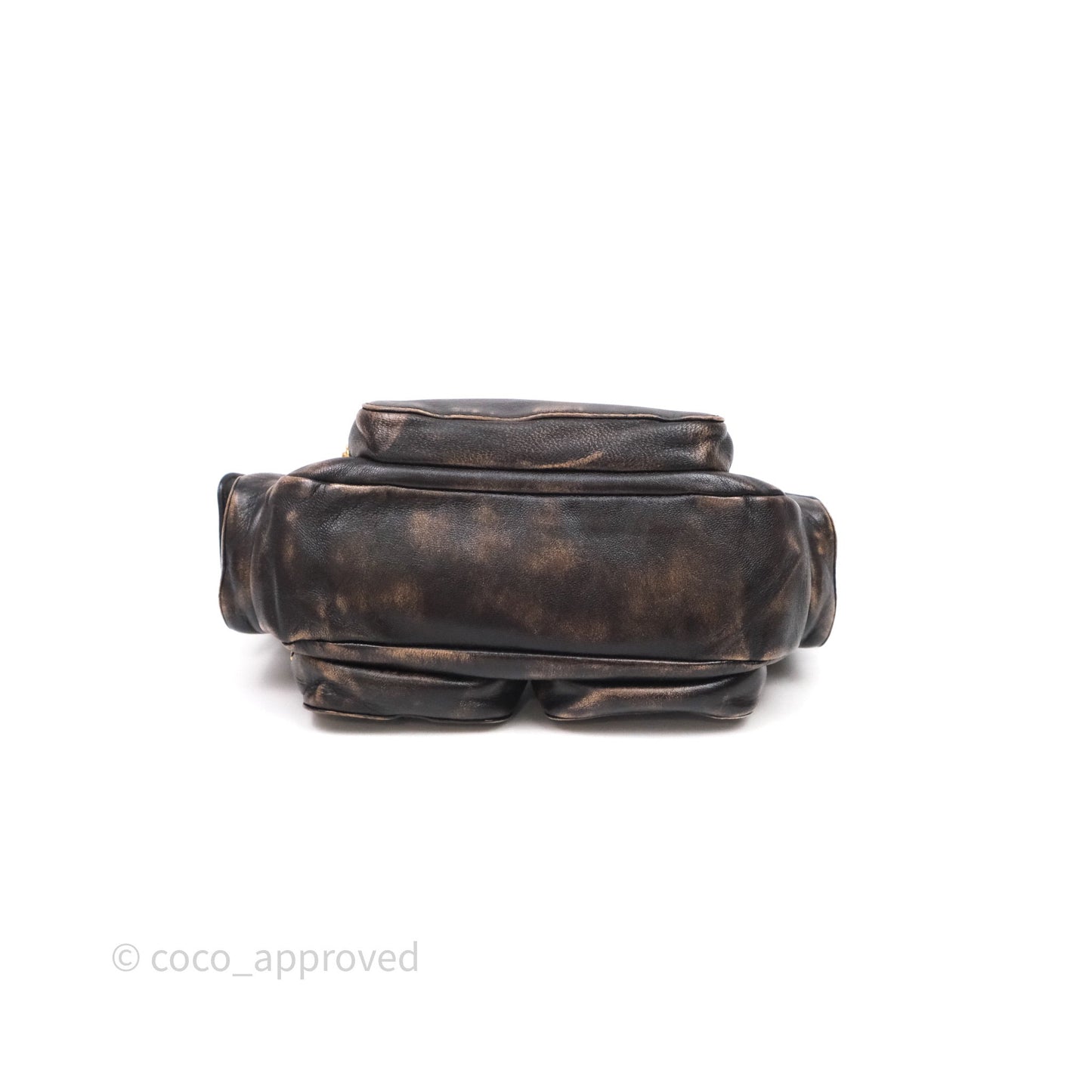 Miumiu Nappa leather Pocket bag Coffee