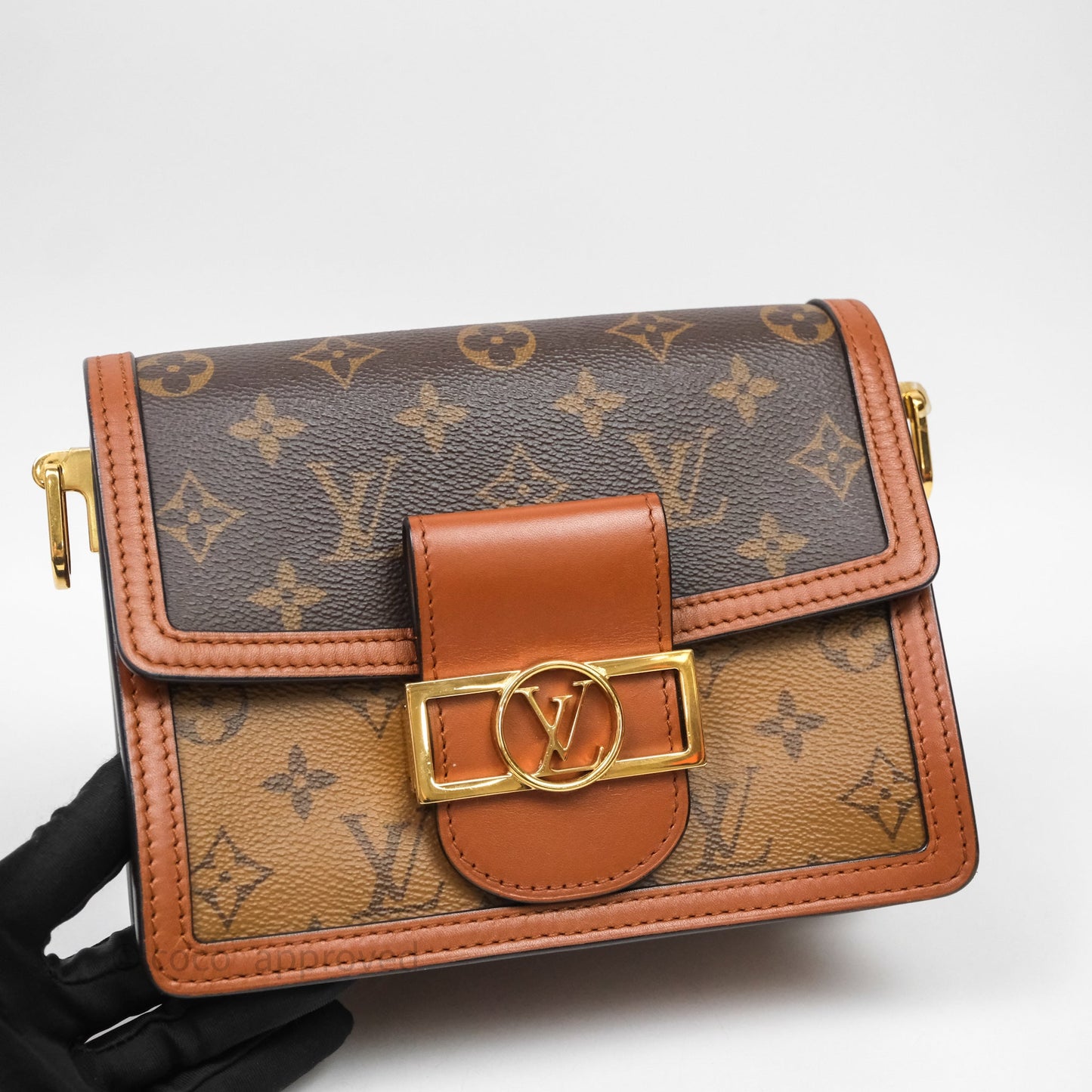 Louis Vuitton Mini Dauphine Monogram Tan Calfskin