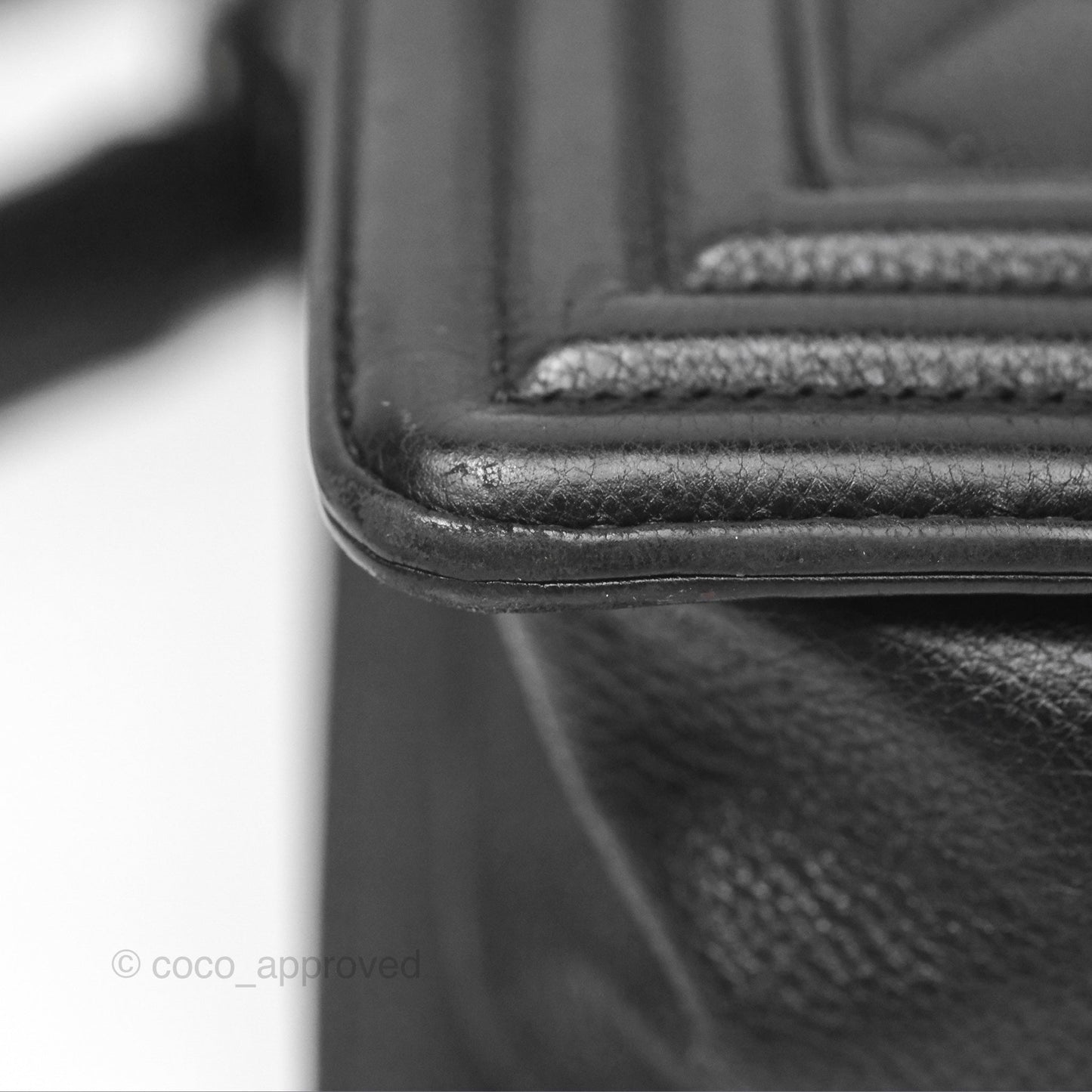 Chanel Medium Boy Quilted Black Calfskin Ruthenium Hardware
