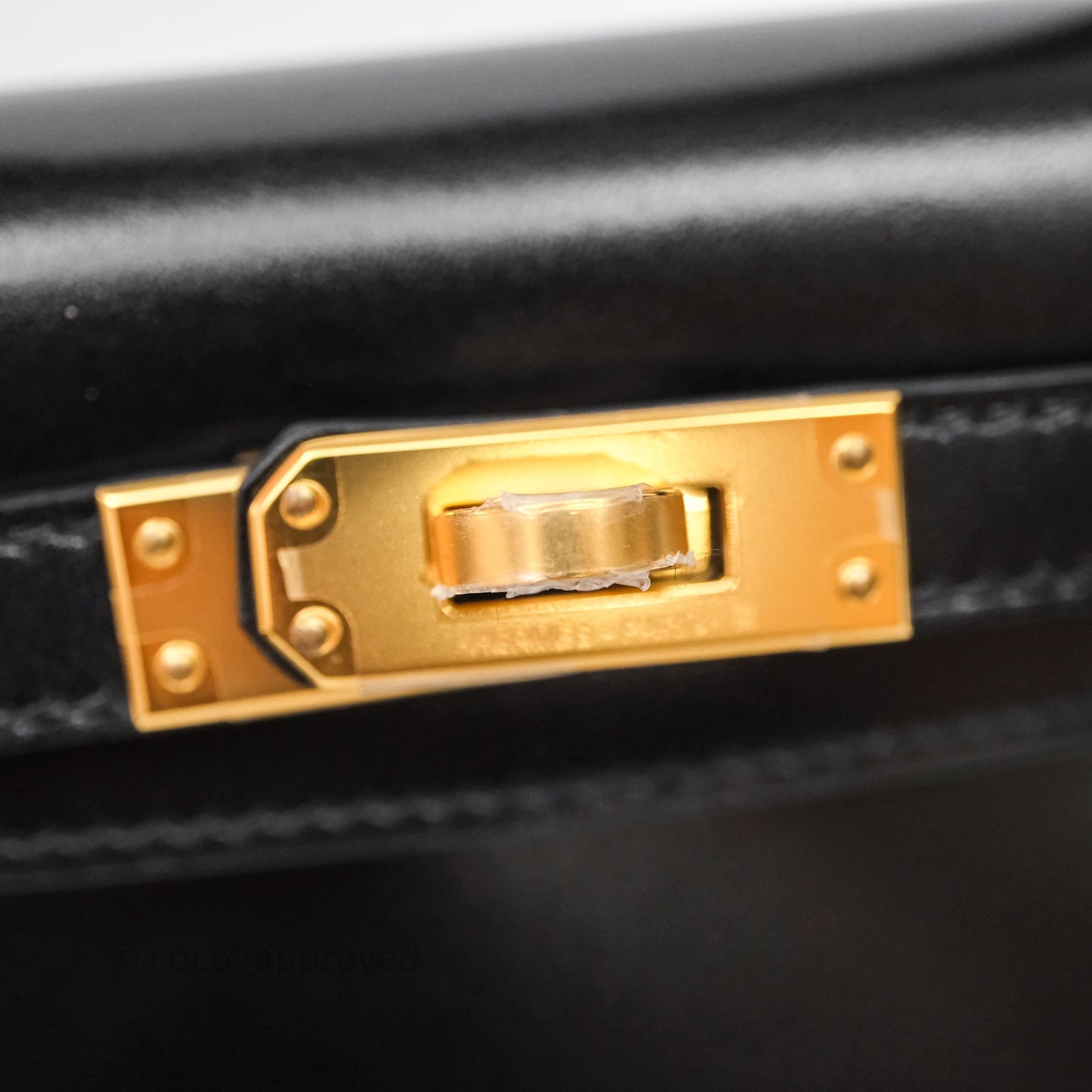 Hermès Mini Kelly II Black Noir 89 Box Leather Gold Hardware
