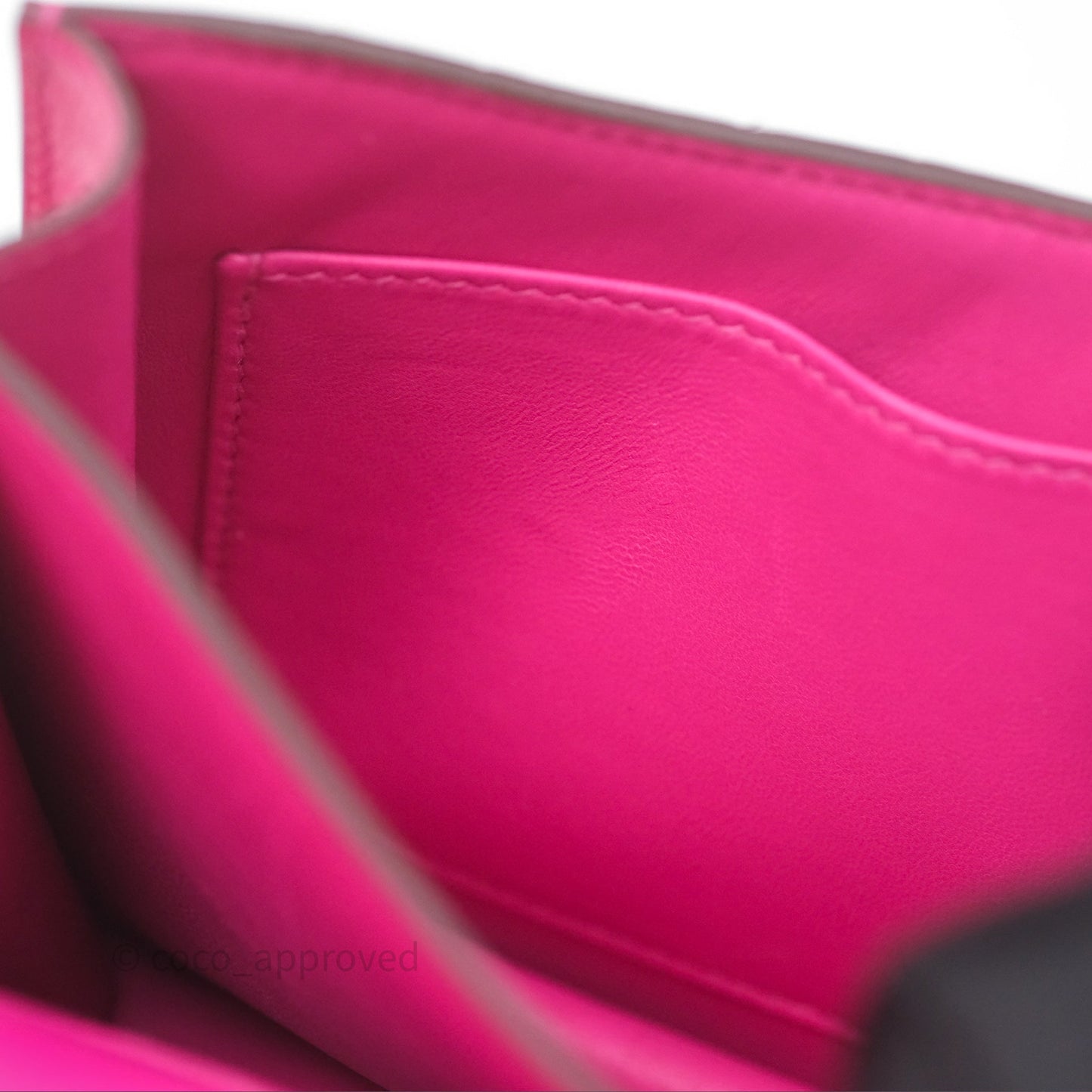 Hermès Constance Mini 18cm Rose Tyrien E5 Ostrich Palladium Hardware