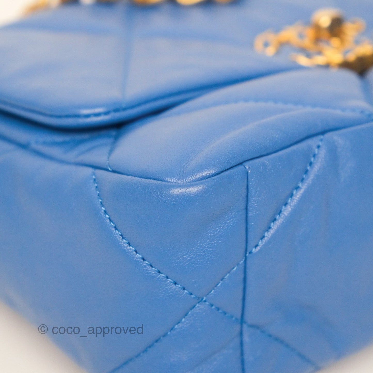 Chanel 19 Small Blue Mixed Hardware