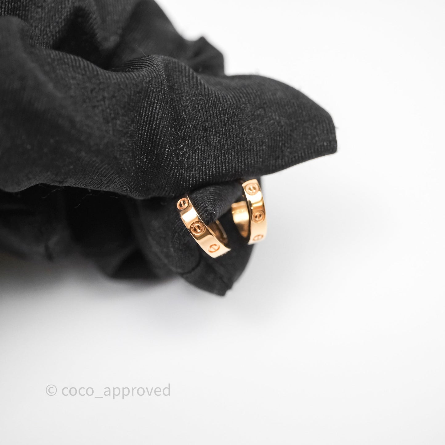 Cartier Love Hoop Earrings Smal Model Rose Gold