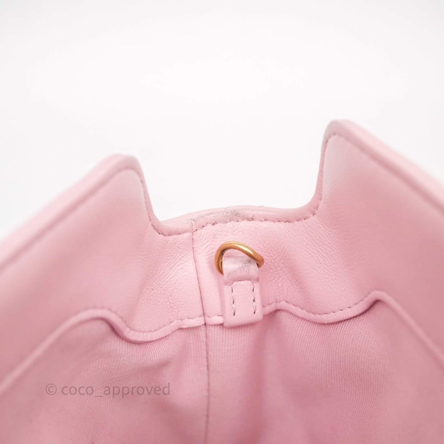 Chanel Quilted Hobo With CC Adjustable Chain Pink Lambskin Aged Gold Hardware