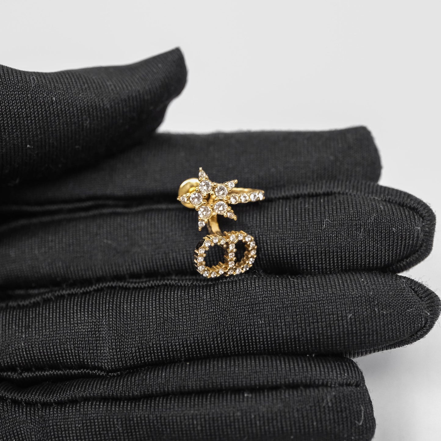 Christian Dior Clair D Lune Earrings Gold