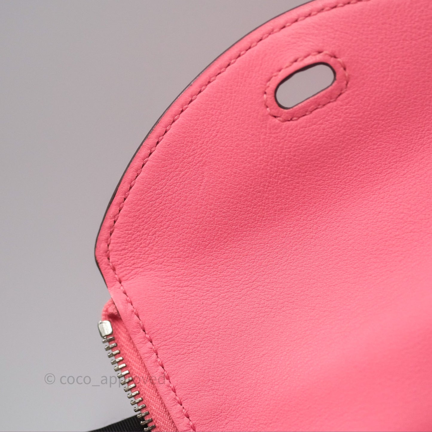 Hermès Mini Lindy 20 Rose Ete K4 Swift Palladium Hardware