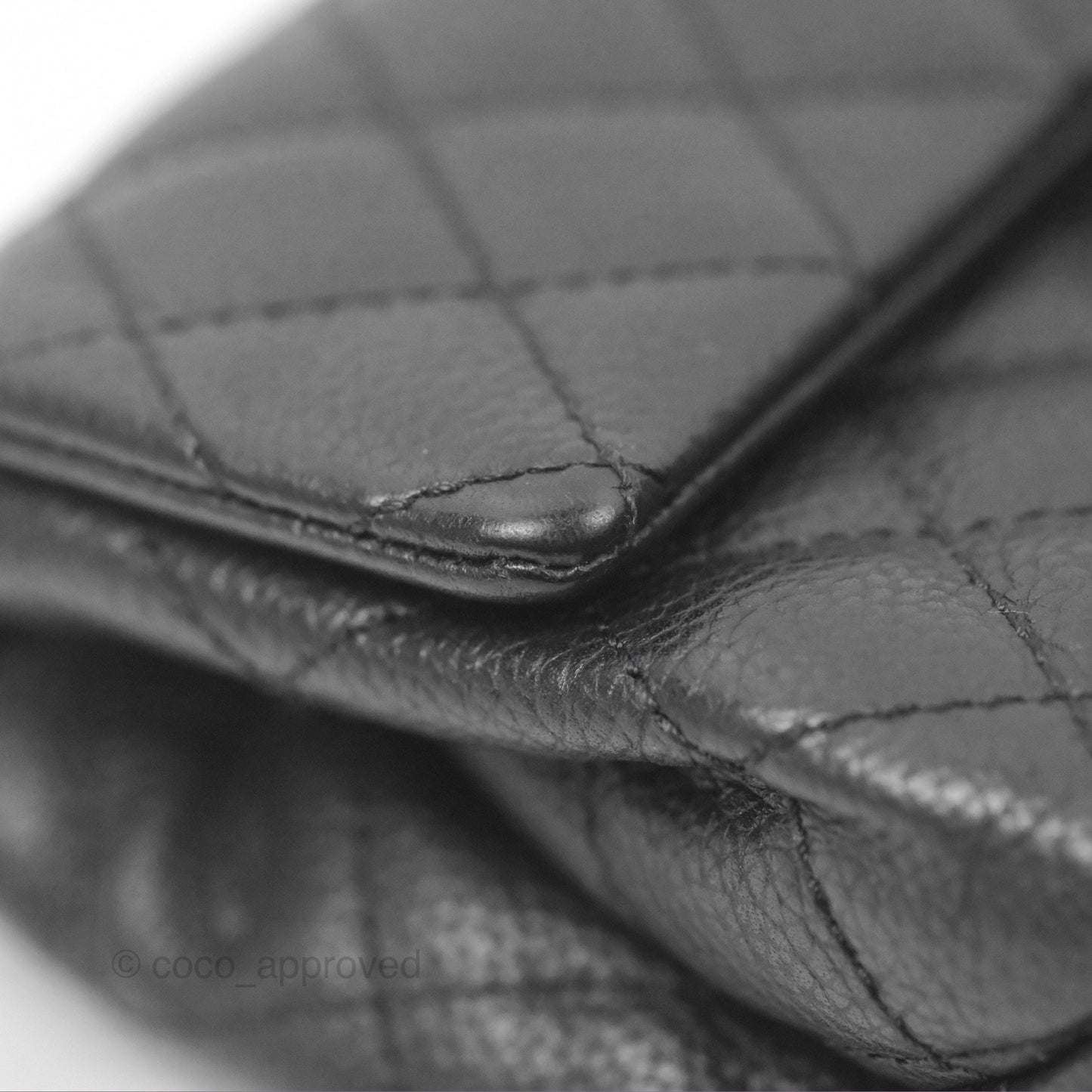 Chanel Reissue Quilted Belt Bag Black Caviar Silver Hardware