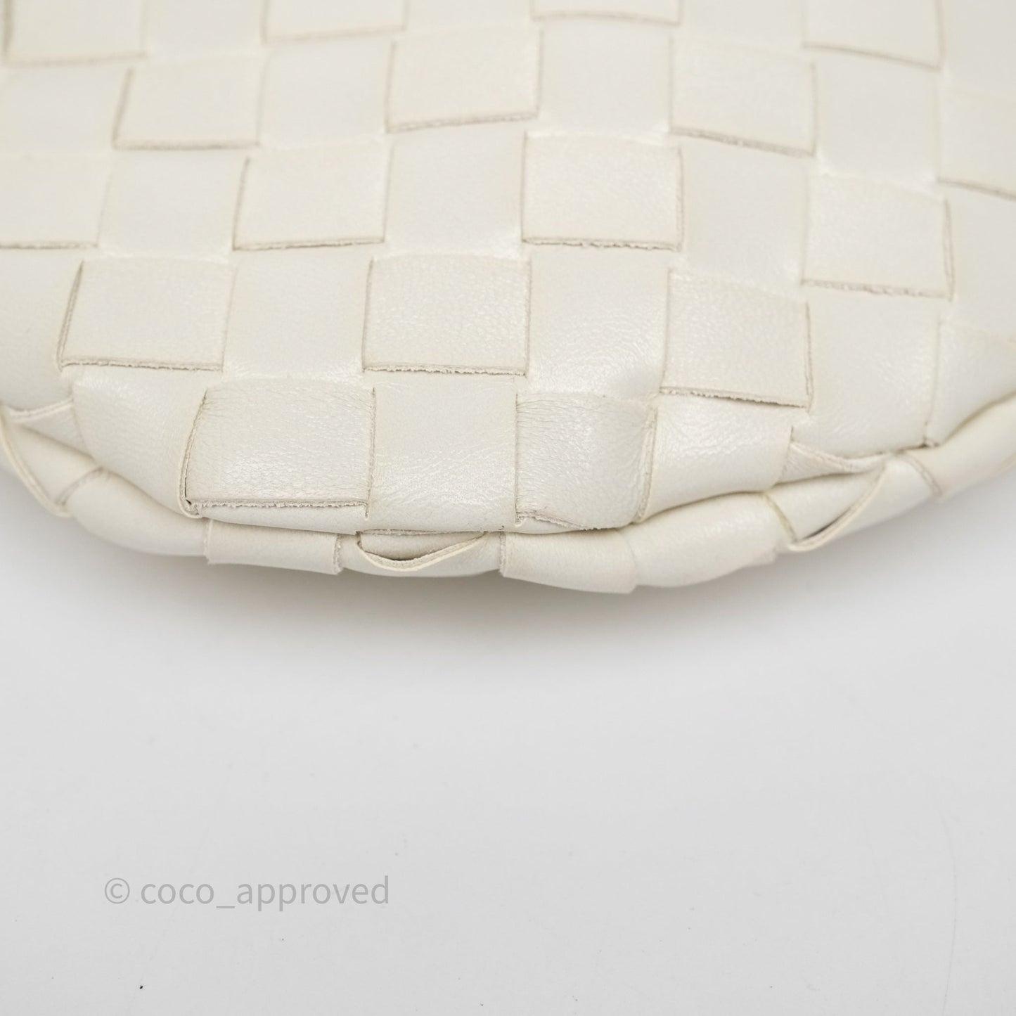 Bottega Veneta Small Turn Pouch Nappa Intrecciato White