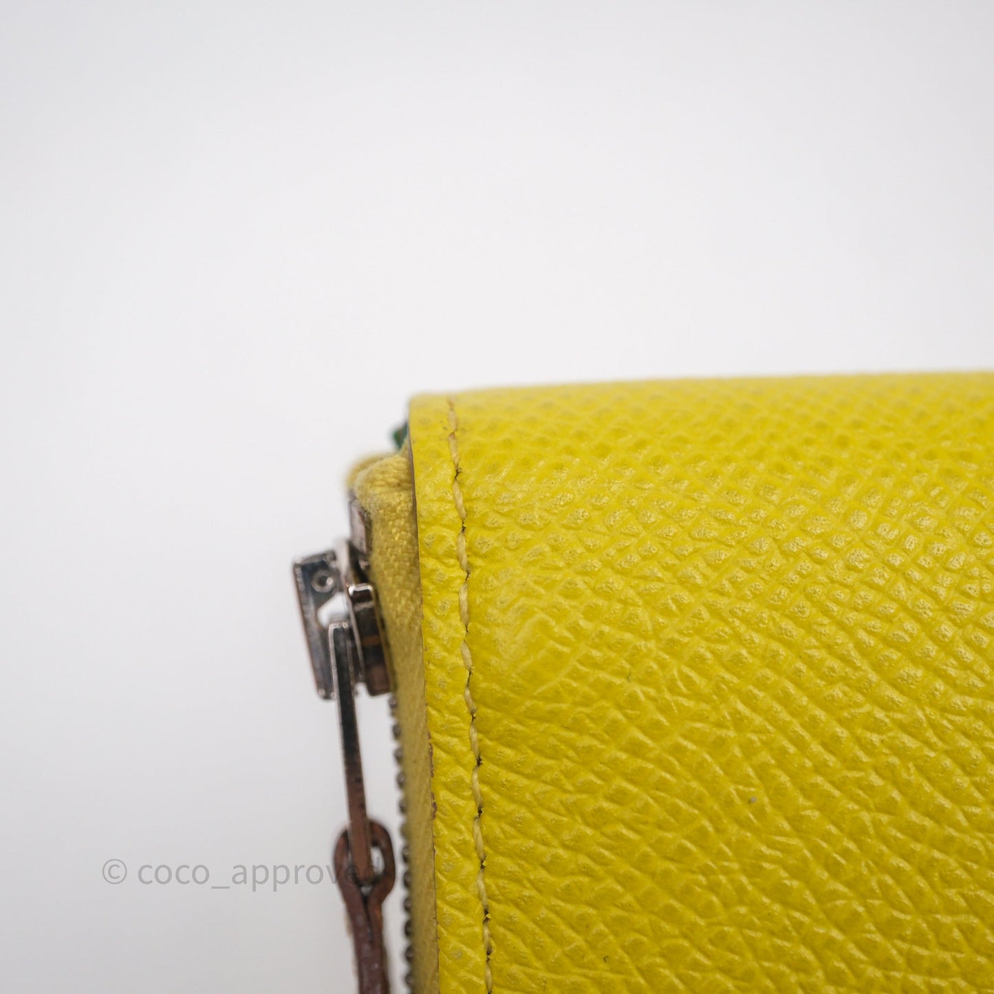 Hermès Silk In Compact Wallet Yellow Epsom