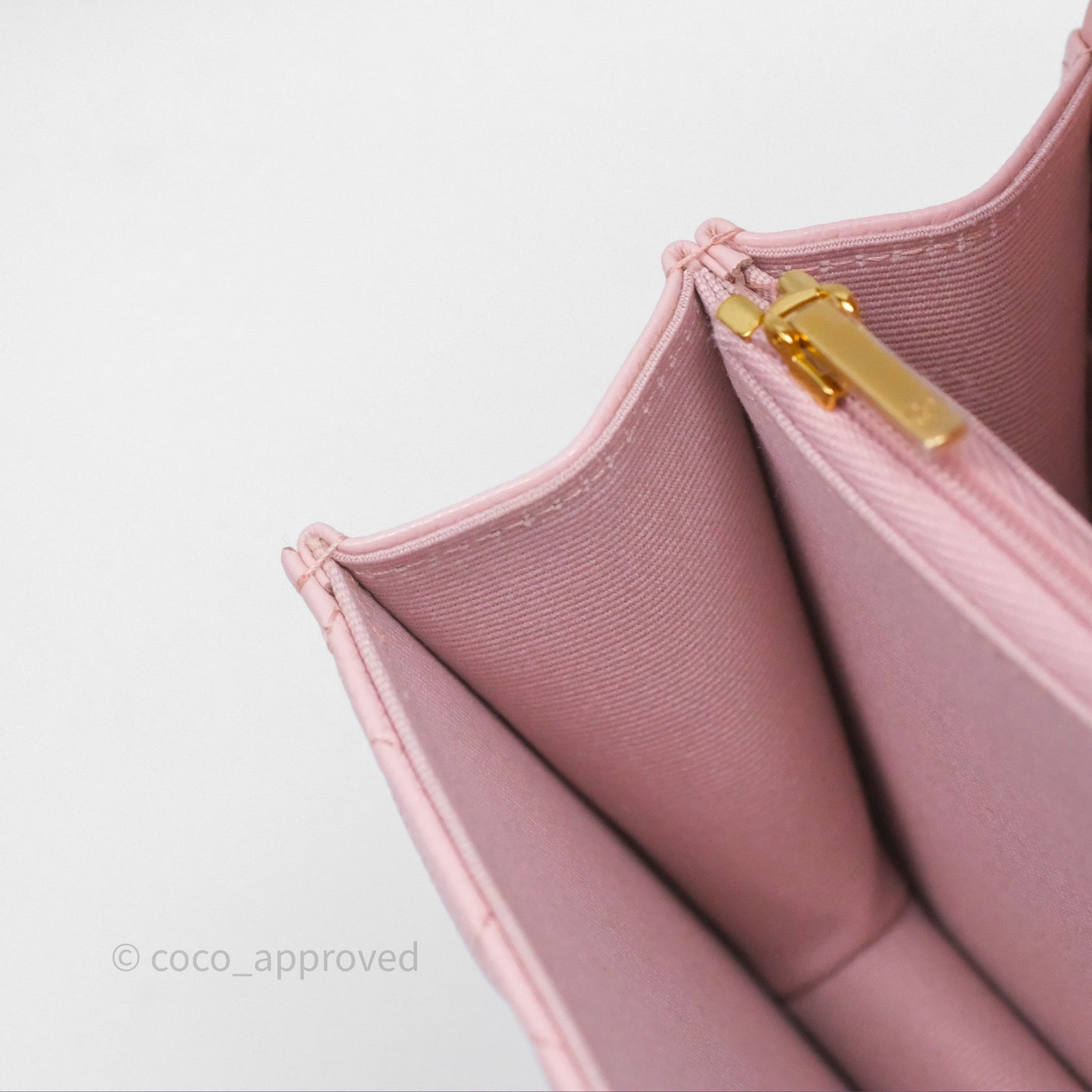 Chanel Clutch with Chain Caviar Pink Gold Hardware