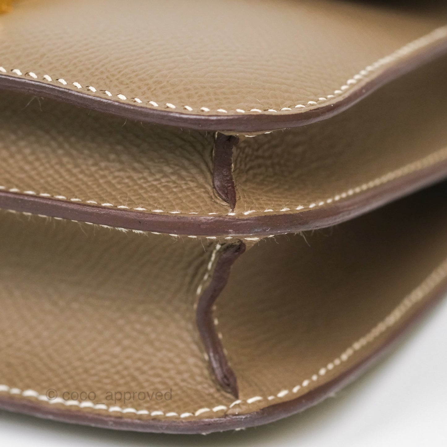 Hermès Constance Mini 18cm Mirror Etoupe Epsom Gold Hardware
