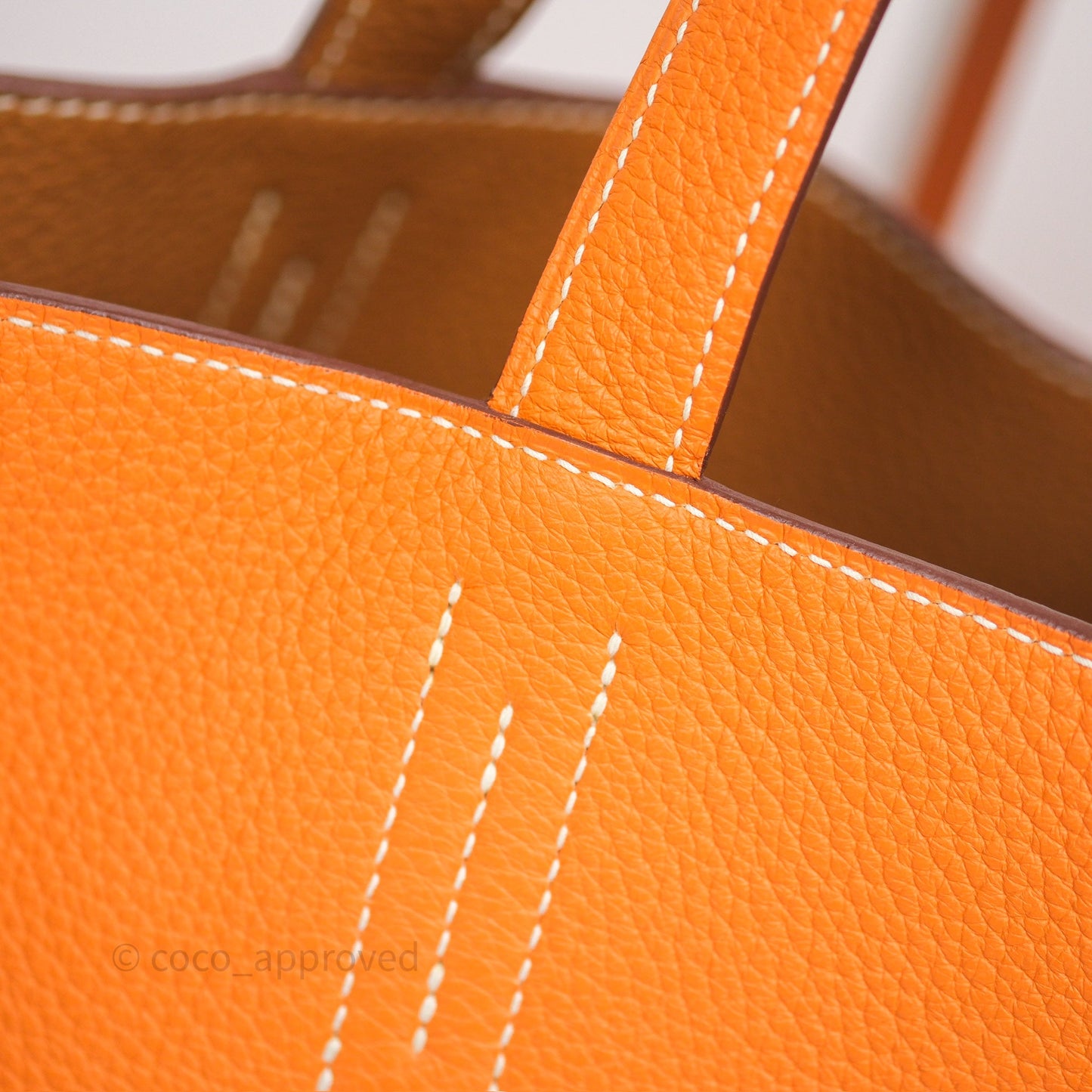 Hermès Double Sens Tote 36 Gold/ Orange Clemence