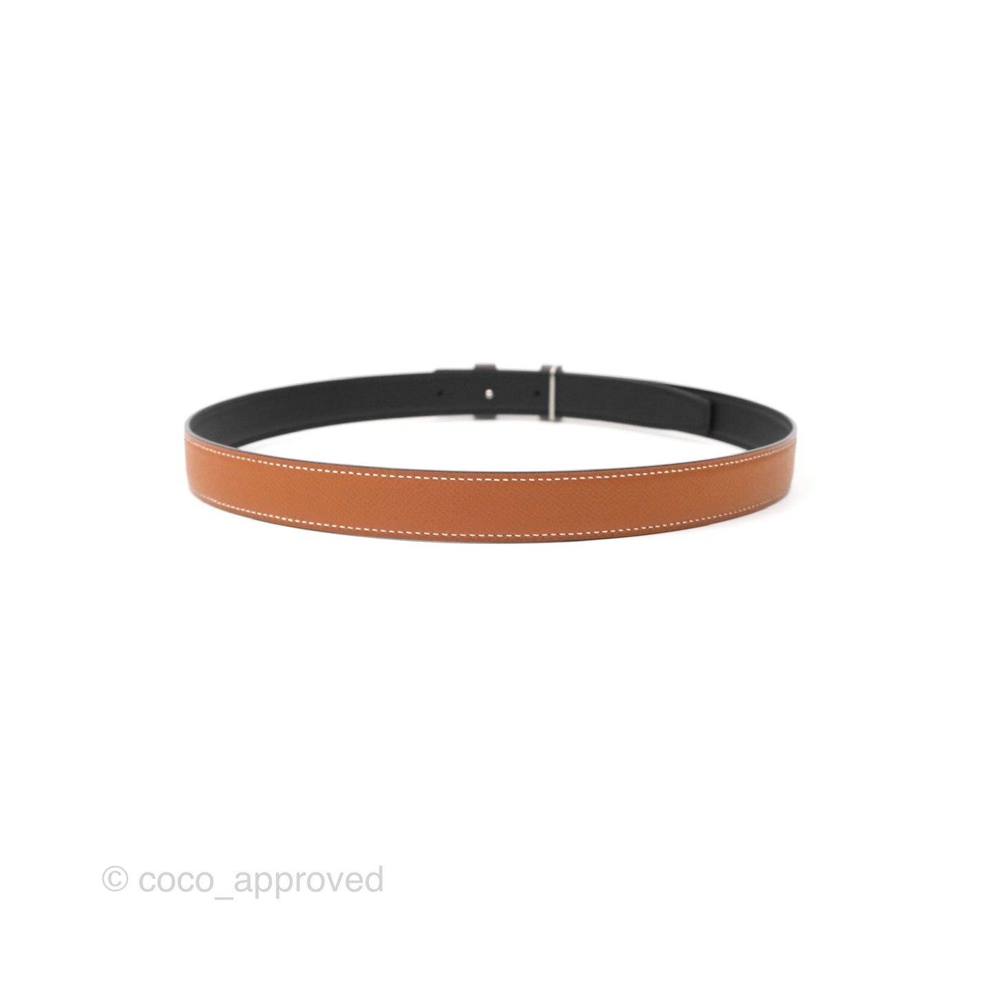 Hermès Constance Belt Buckle & Reversible Leather Strap Size 75