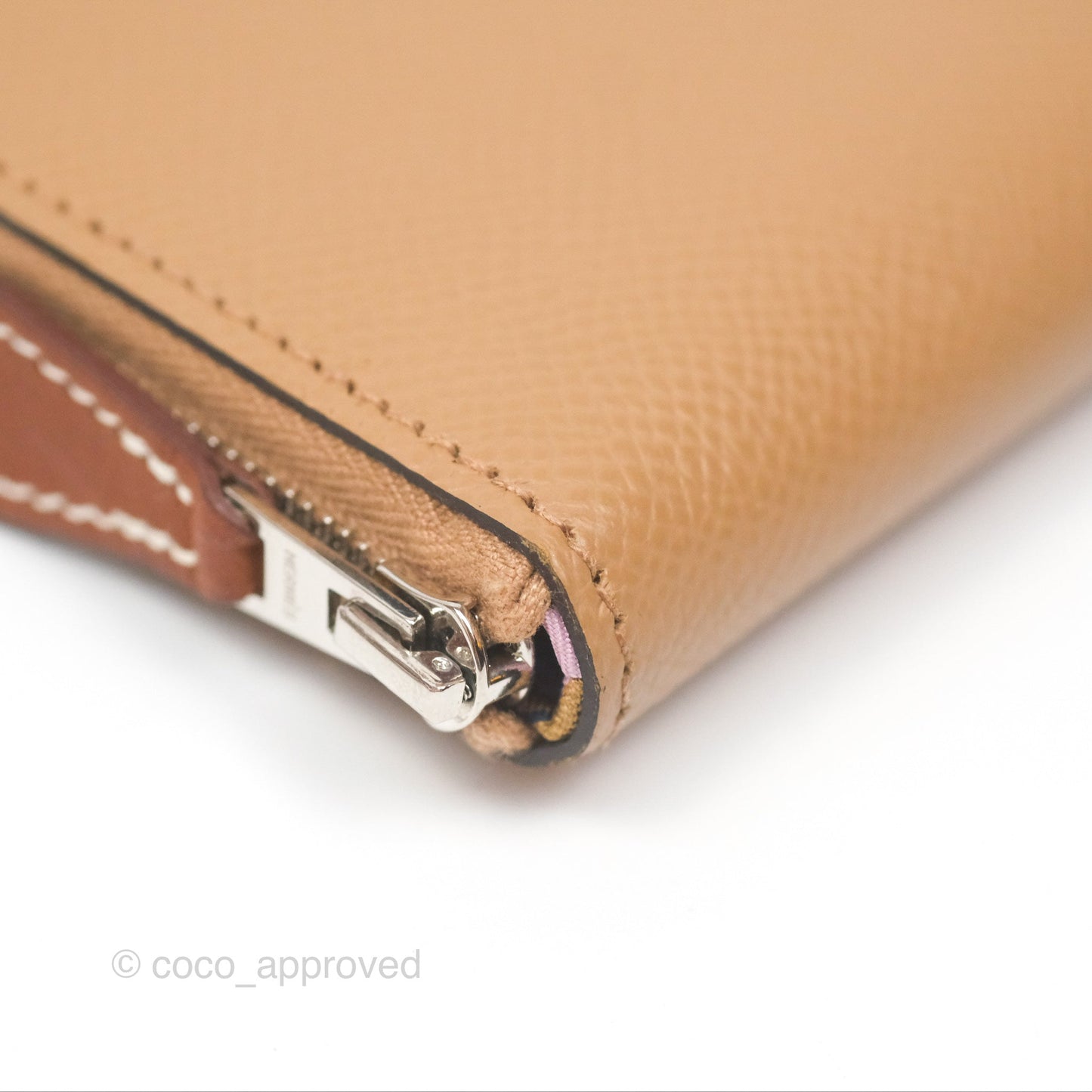 Hermès Silk In Compact Wallet Chai Epsom
