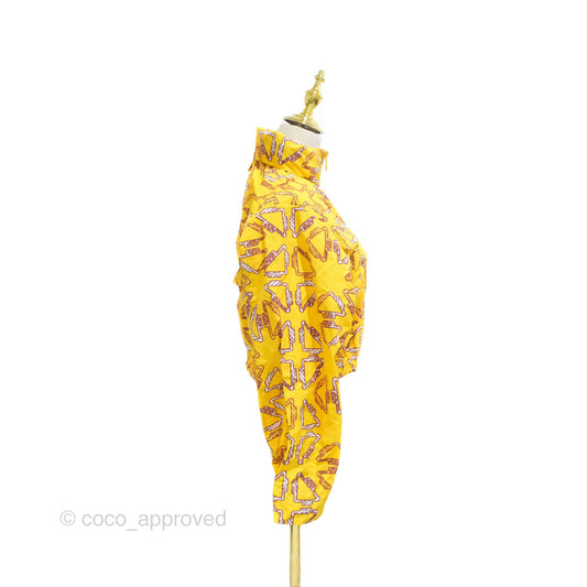 Hermes "Tatersales" Short Beach Windbreaker Jaune Tournesol Size 36