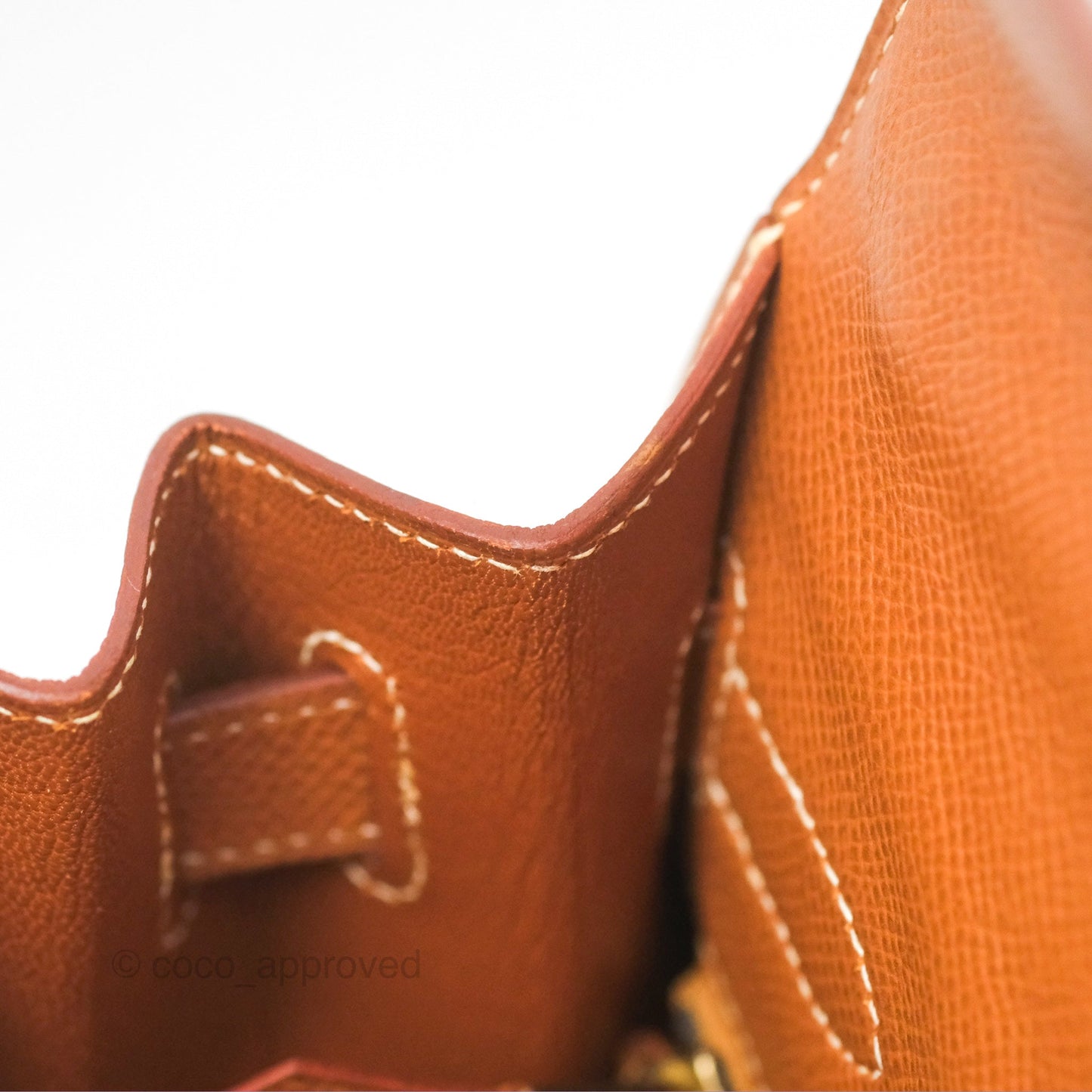 Hermès Kelly 32 Sellier Gold Epsom Gold Hardware