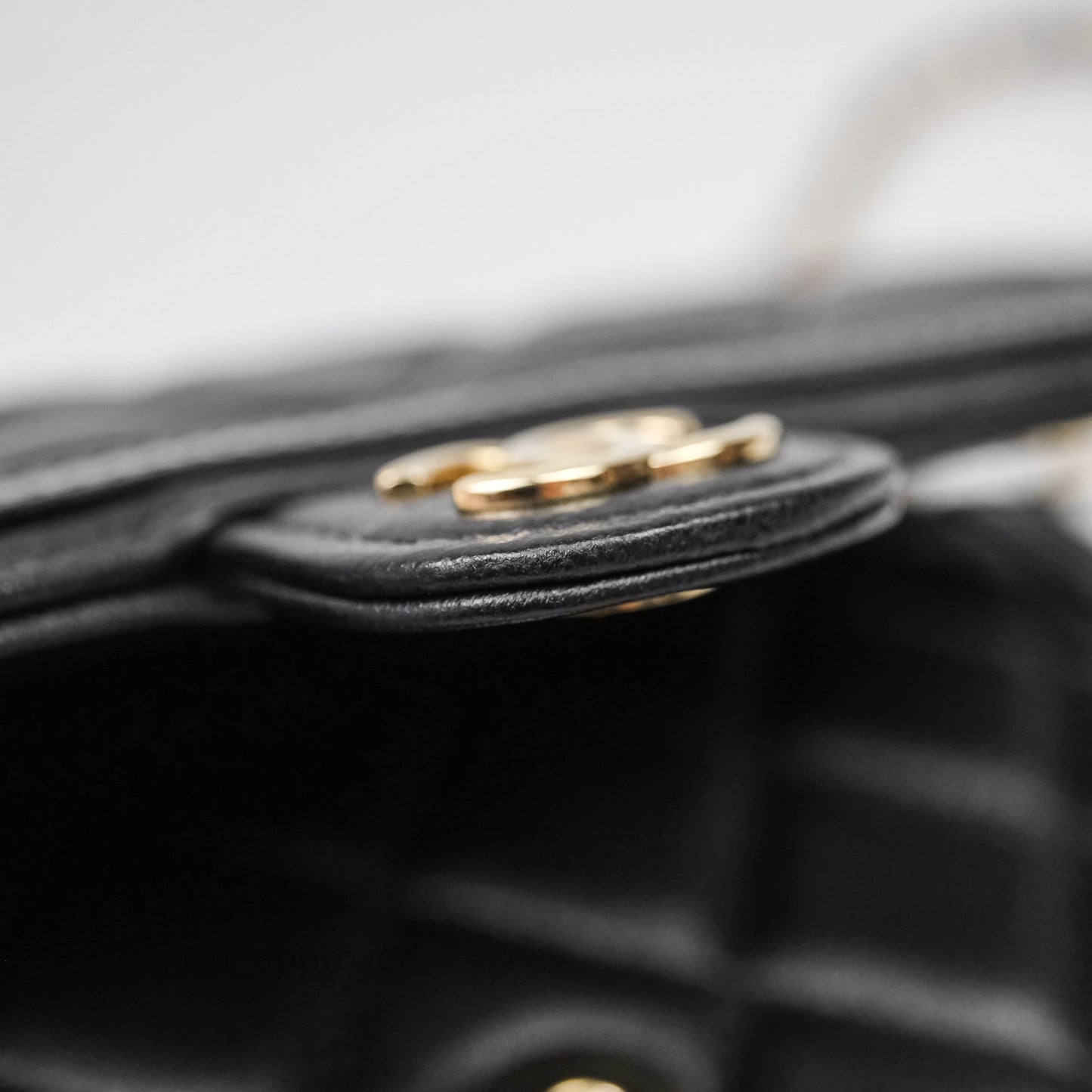 Chanel Mini Flap Bag Black Lambskin Gold Hardware