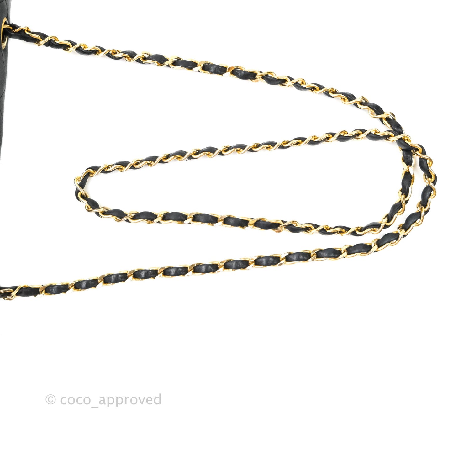 Chanel Vintage Small Single Full Flap Bag Black Lambskin 24K Gold Hardware