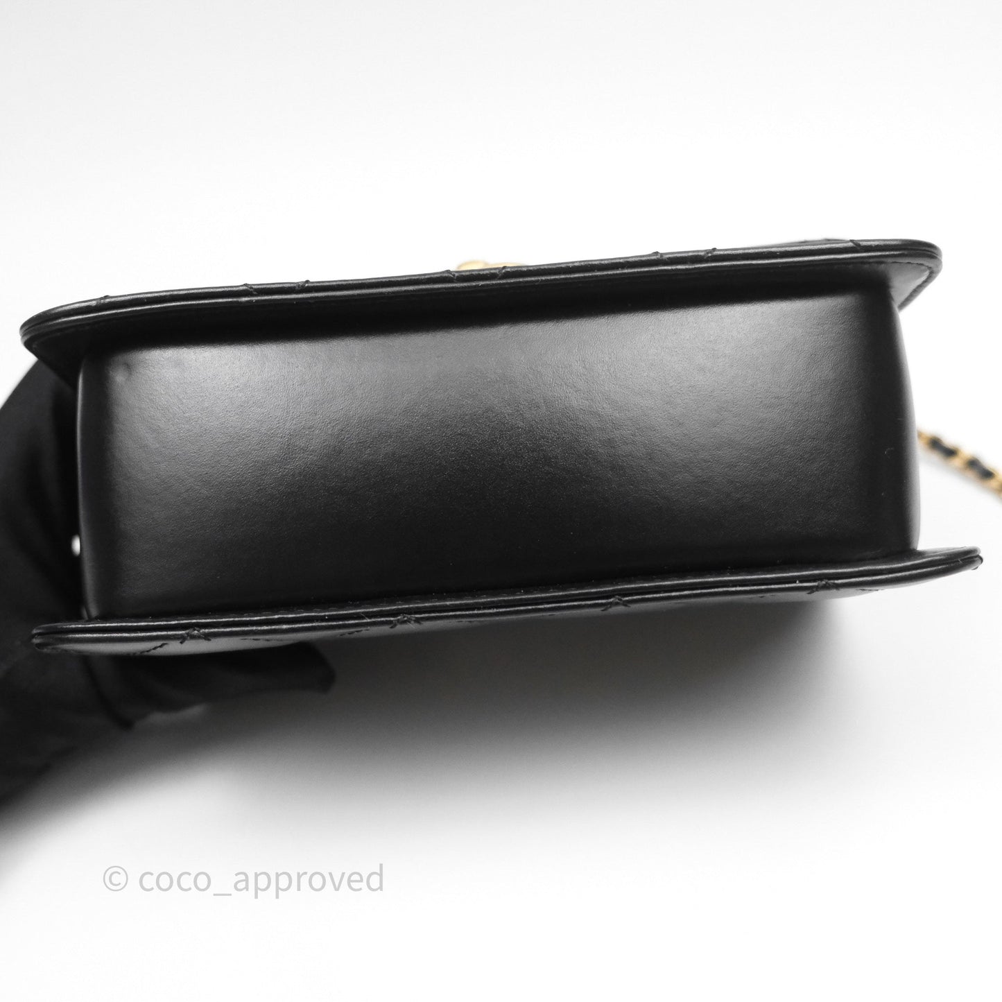Chanel Quilted Mini Perfect Fit Adjustable Black Calfskin Gold Hardware