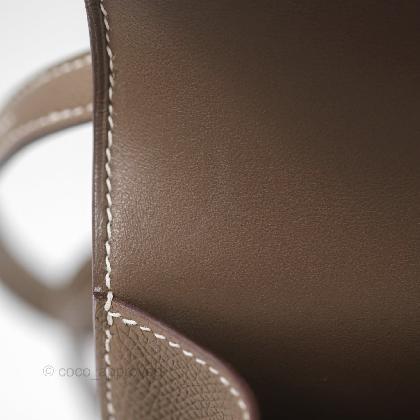 Hermès Constance Mini 18cm Mirror Etoupe 18 Epsom Rose Gold Hardware