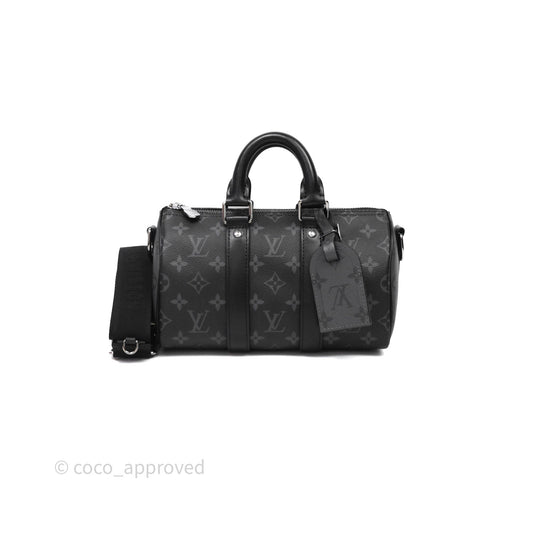 Louis Vuitton Keepall Bandoulière 25 Monogram Eclipse Canvas