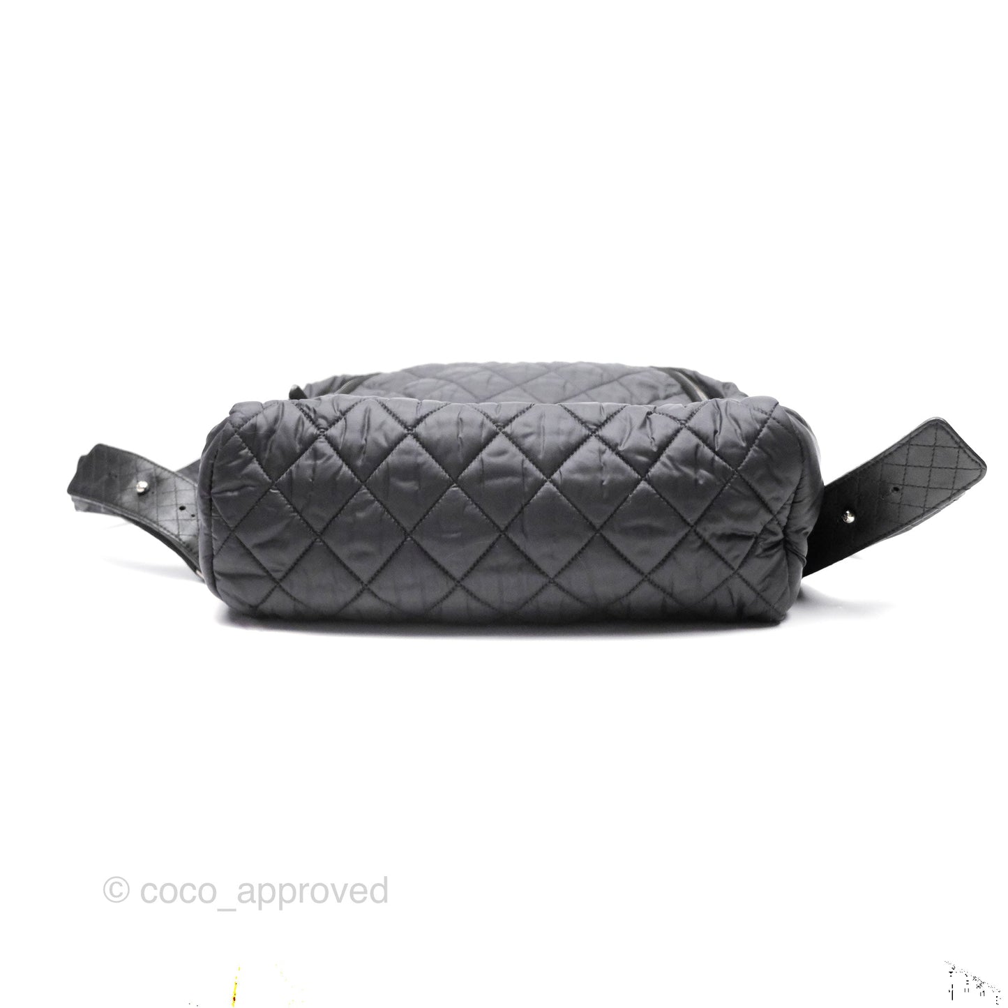 Chanel Coco Cocoon Backpack Black Nylon Silver Hardware