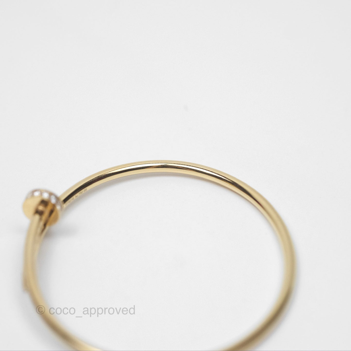 Cartier Small Juste Un Clou Bracelet 18K Yellow Gold Diamond